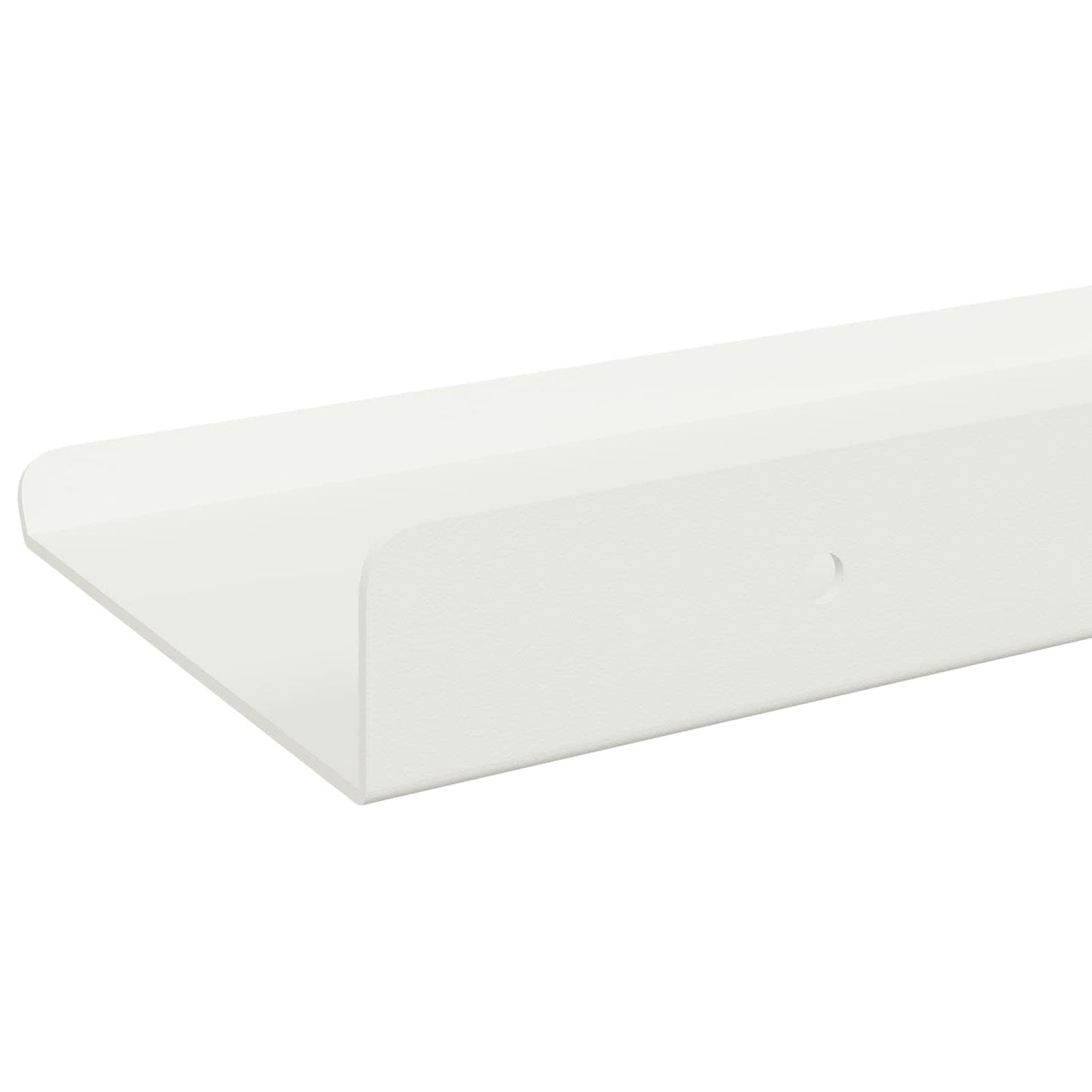 Sieninė lentyna su lentyna 3 pcs Balta 40 x 9 x 2,5 cm