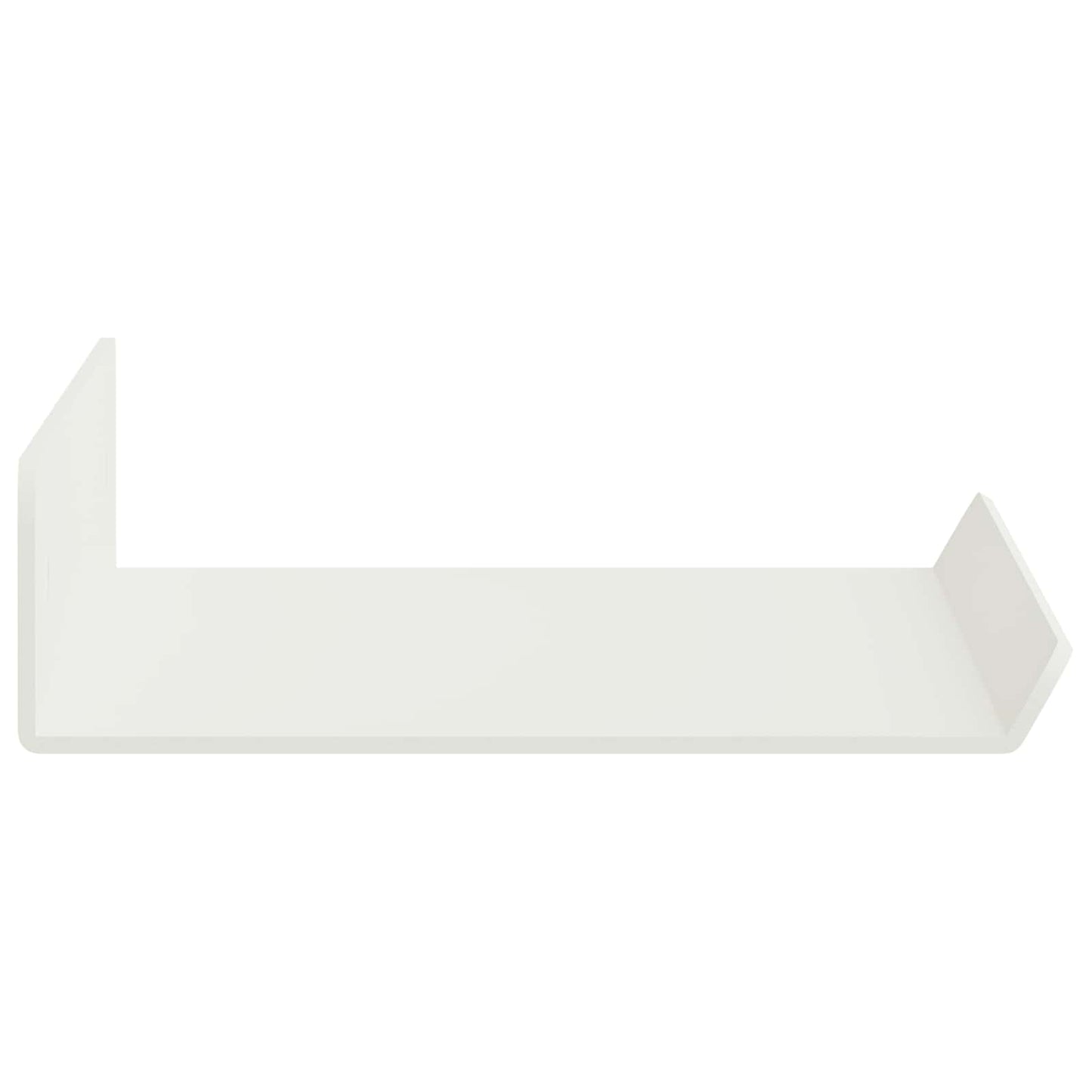 Sieninė lentyna su lentyna 3 pcs Balta 40 x 9 x 2,5 cm