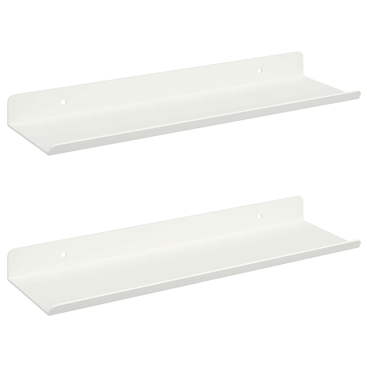 Plūduriuojanti lentyna 2 vnt. Baltas 30 x 9 x 2,5 cm Plienas