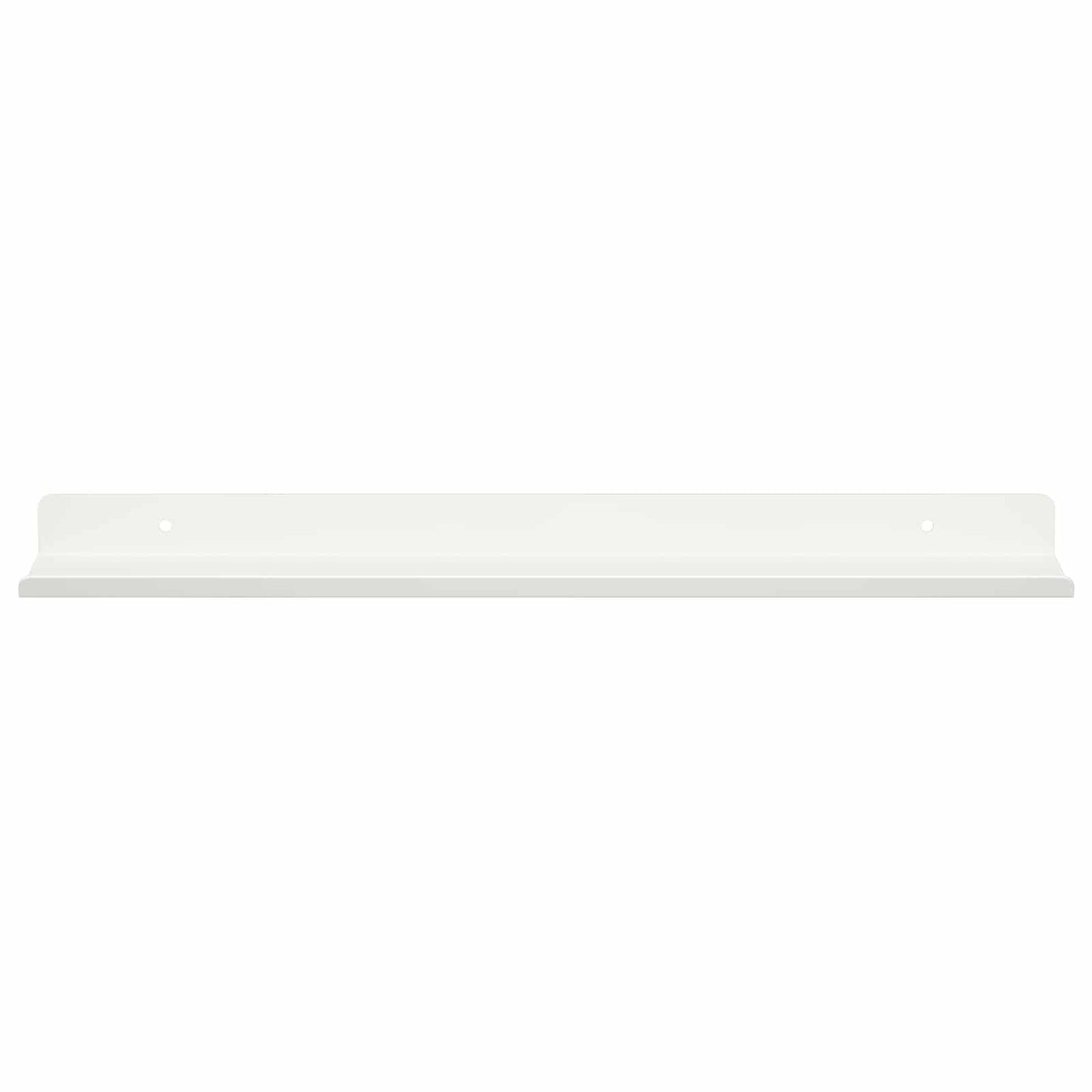 Plūduriuojanti lentyna 2 pcs Baltas 40 x 8,5 x 2,5 cm Plienas
