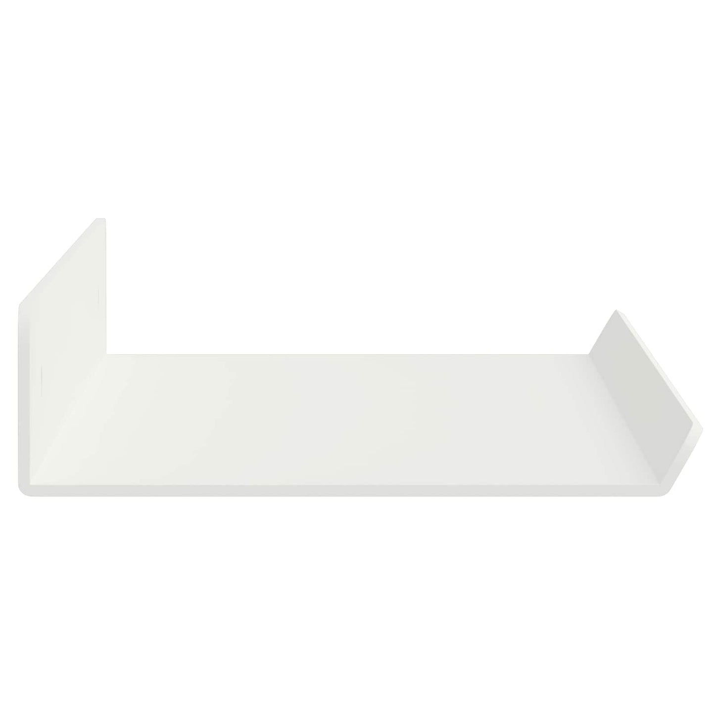Plūduriuojanti lentyna 2 pcs Baltas 40 x 8,5 x 2,5 cm Plienas