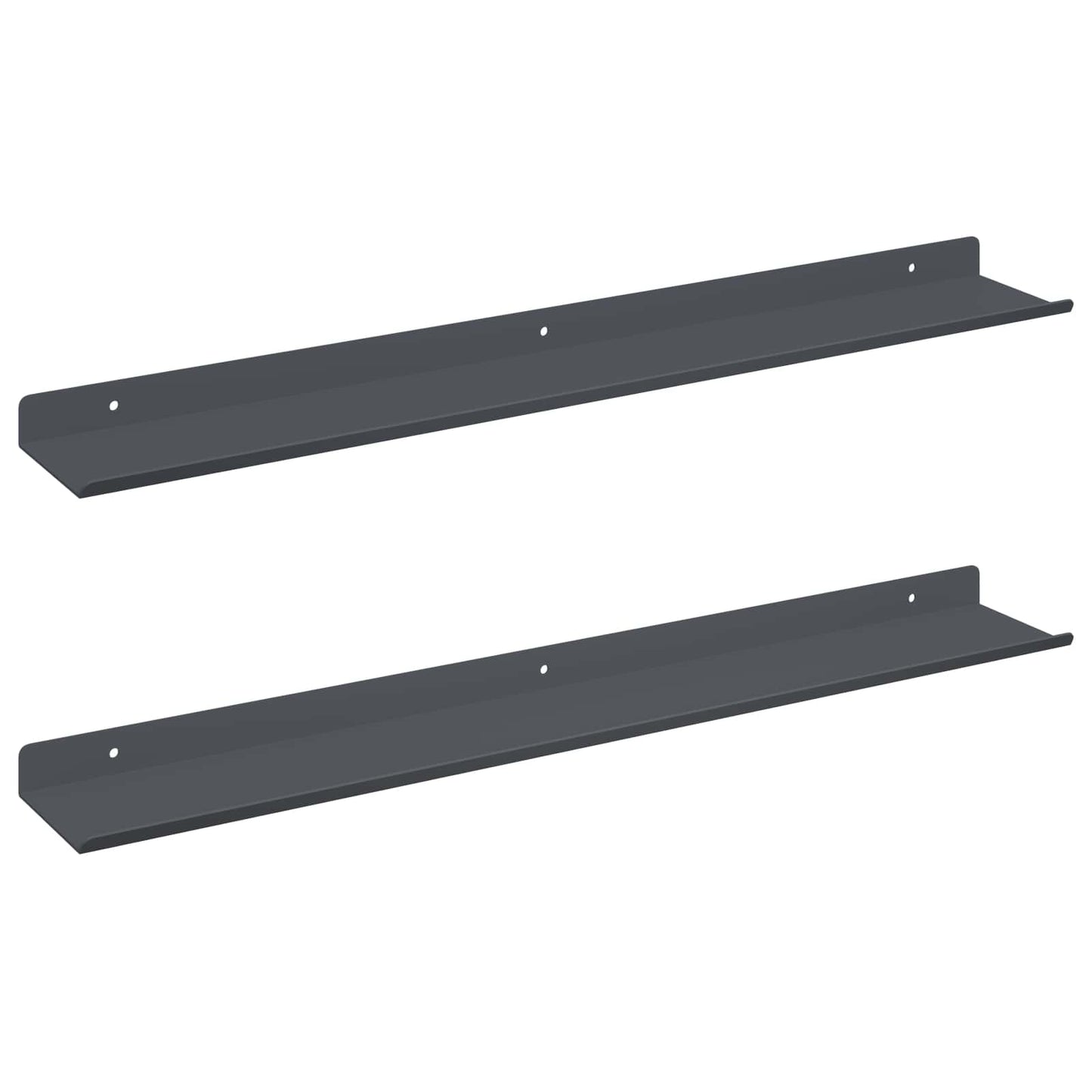 Plūduriuojanti lentyna 2 pcs Antracitas 60 x 8,5 x 2,5 cm