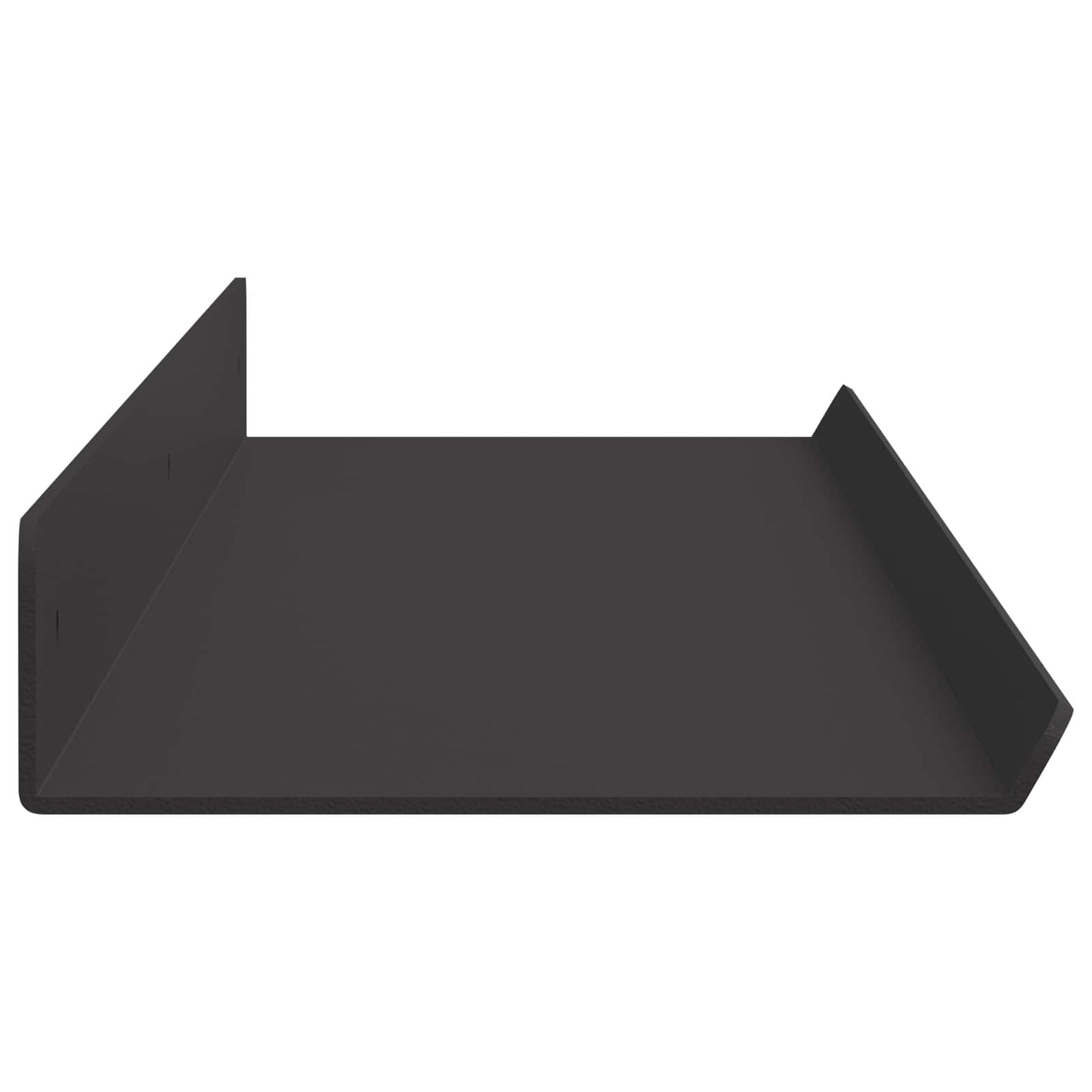Plūduriuojanti lentyna 2 pcs Juodas 80 x 9 x 2,5 cm Plienas
