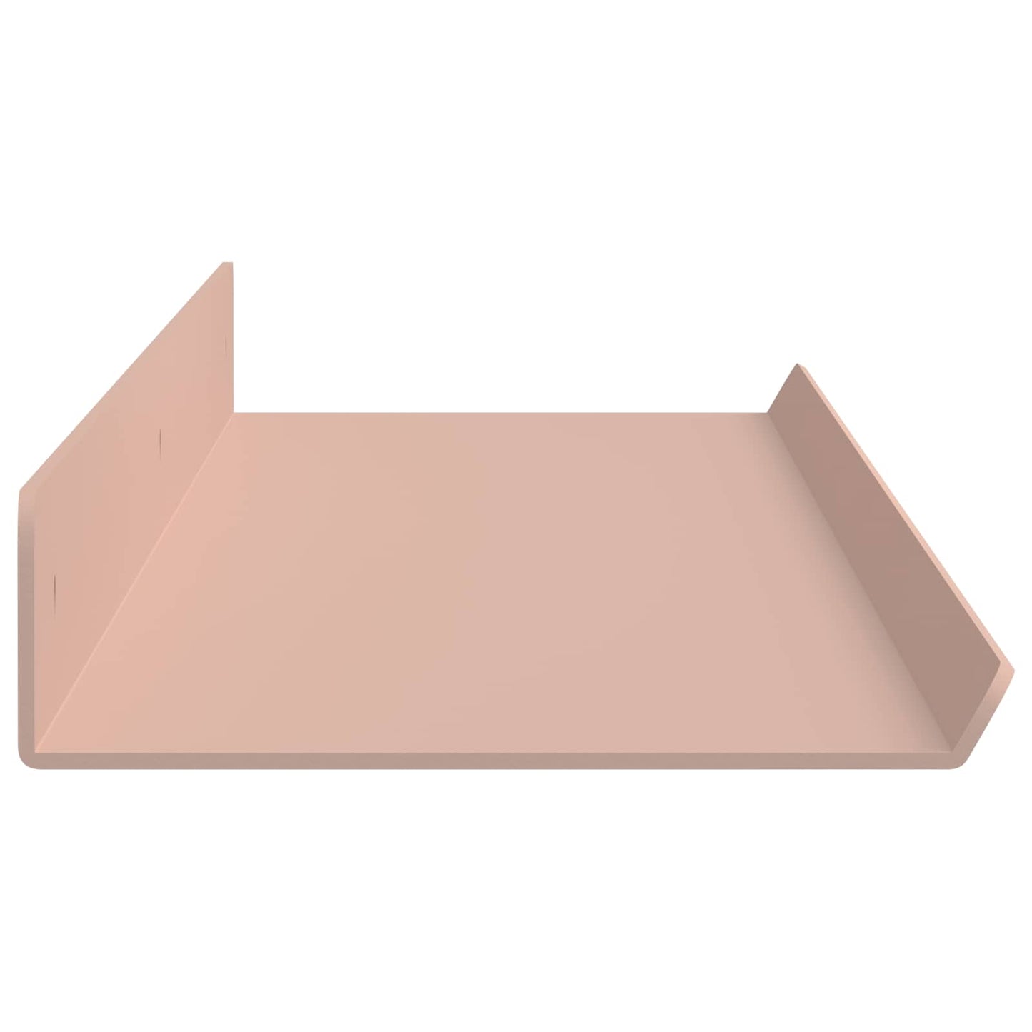 Sieninė lentyna su lentyna 4 pcs Rožinė 80 x 9 x 2,5 cm