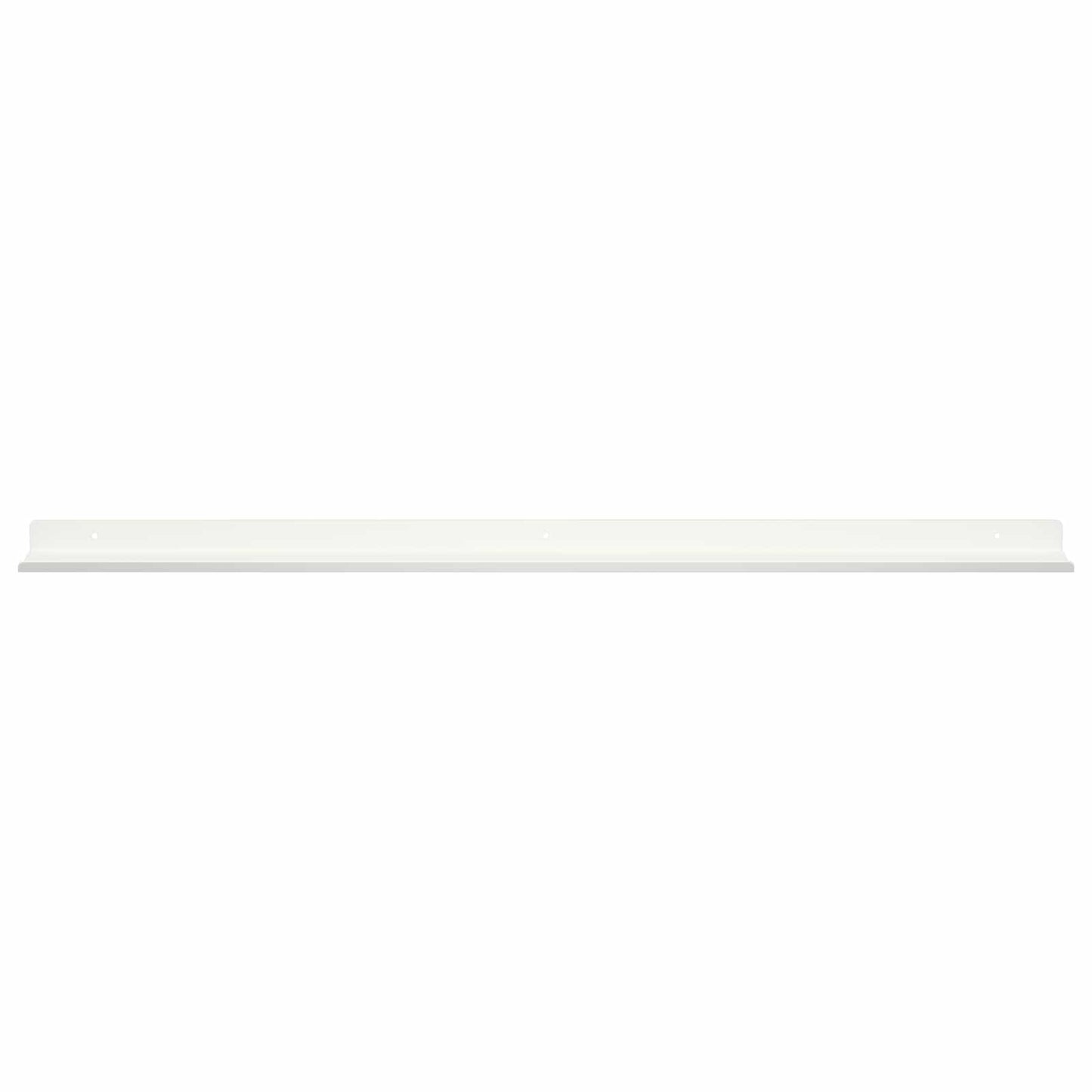 Plūduriuojanti lentyna 2 pcs Baltas 80 x 9 x 2,5 cm Plienas