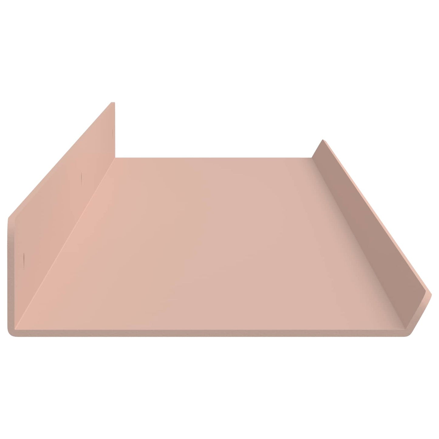 Sieninė lentyna su lentyna 4 pcs Rožinė 100 x 9 x 2,5 cm