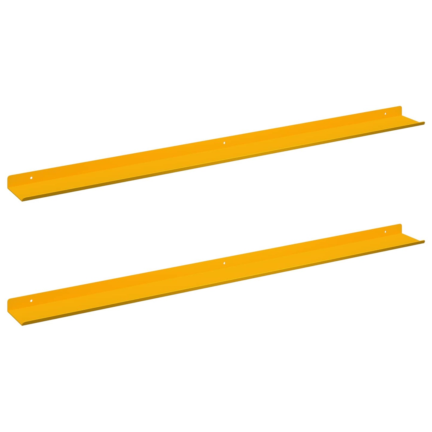Sieninė lentyna 2 pcs Garučių geltona 100 x 9 x 2,5 cm