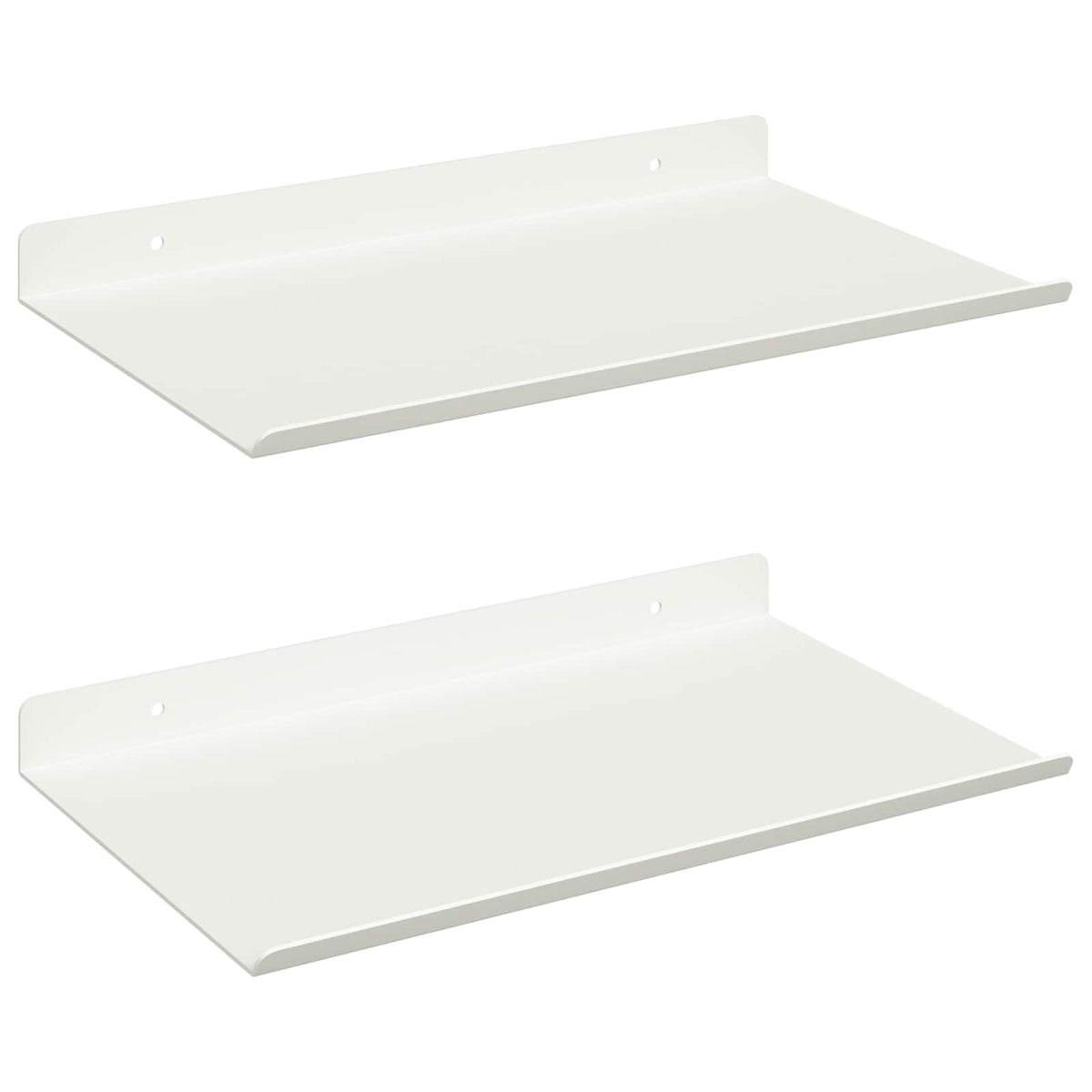 Plūduriuojanti lentyna 2 vnt. Baltas 30 x 18 x 2,5 cm Plienas