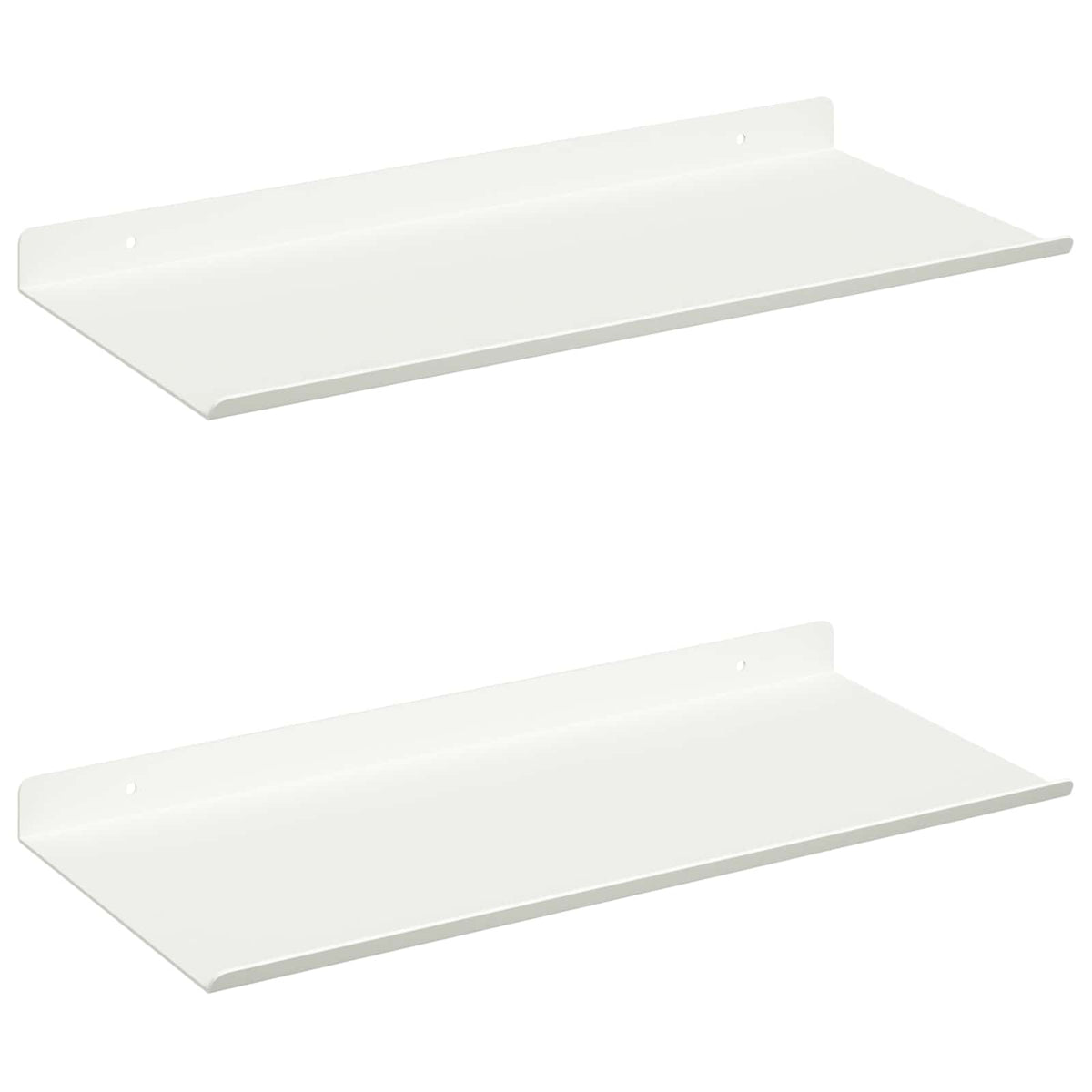 Plūduriuojanti lentyna 2 vnt. Baltas 40 x 18 x 2,5 cm Plienas