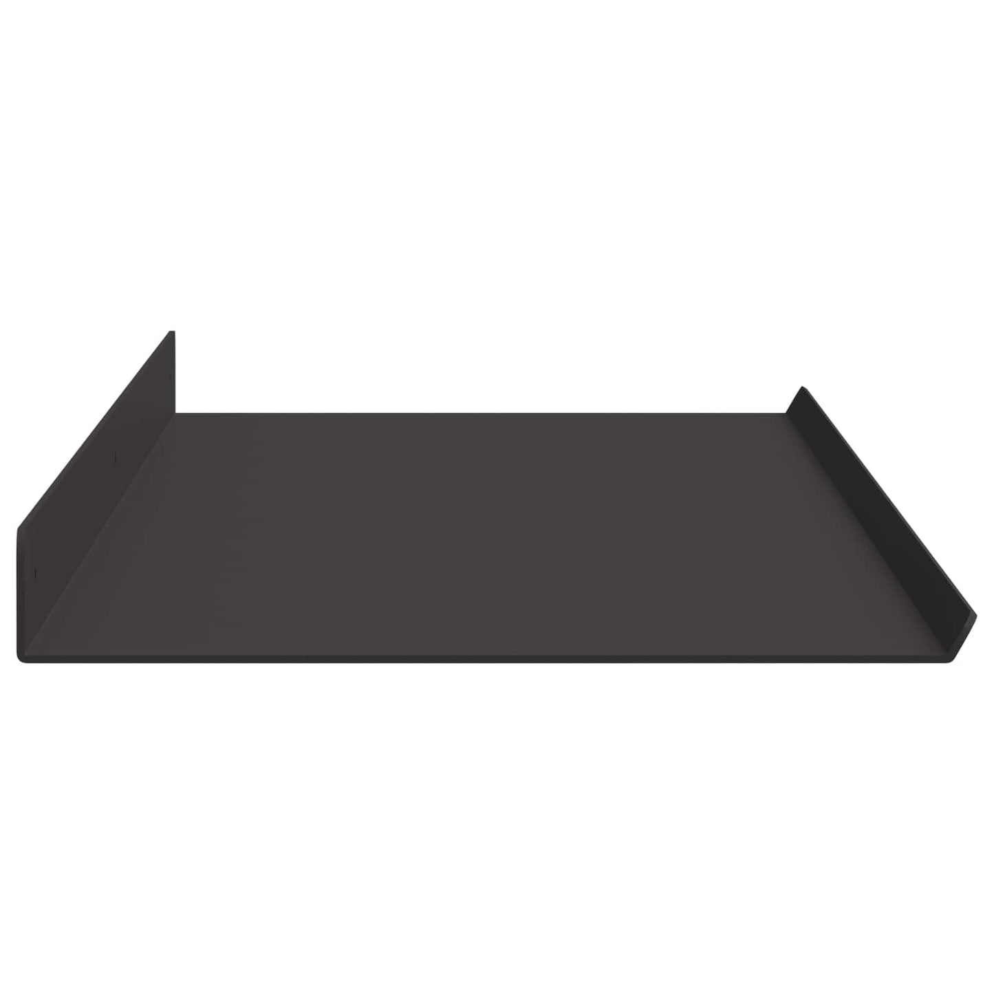 Plūduriuojanti lentyna 2 pcs Juodas 100 x 18 x 2,5 cm Plienas