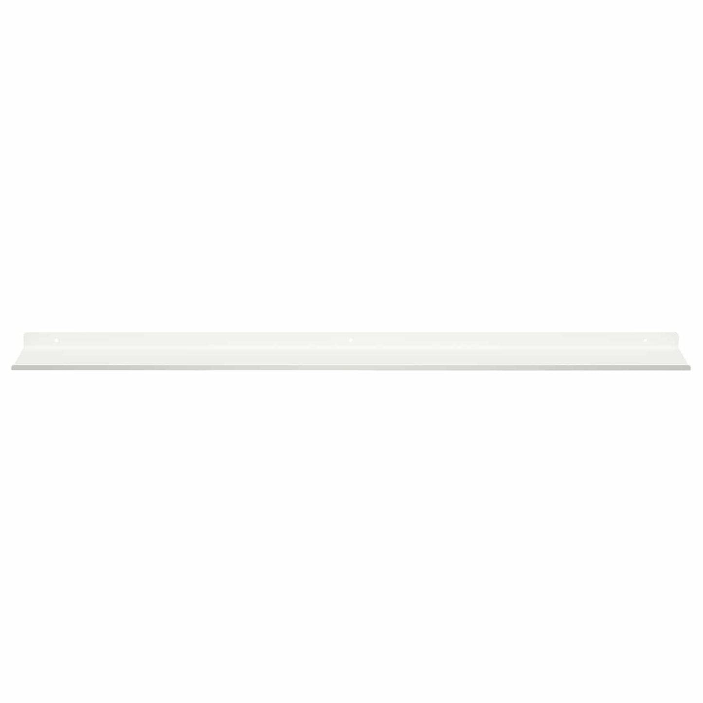 Plūduriuojanti lentyna 2 pcs Baltas 100 x 18 x 2,5 cm Plienas
