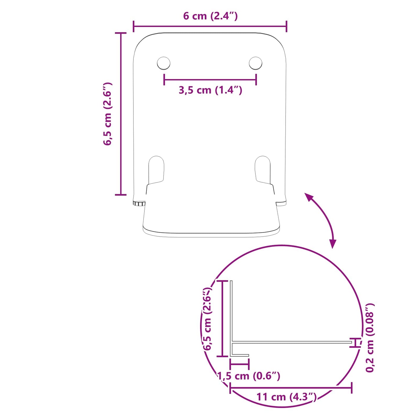 Plūduriuojanti lentyna 4 pcs Alyvuogių žalia 6 x 10,8 x 6,6 cm