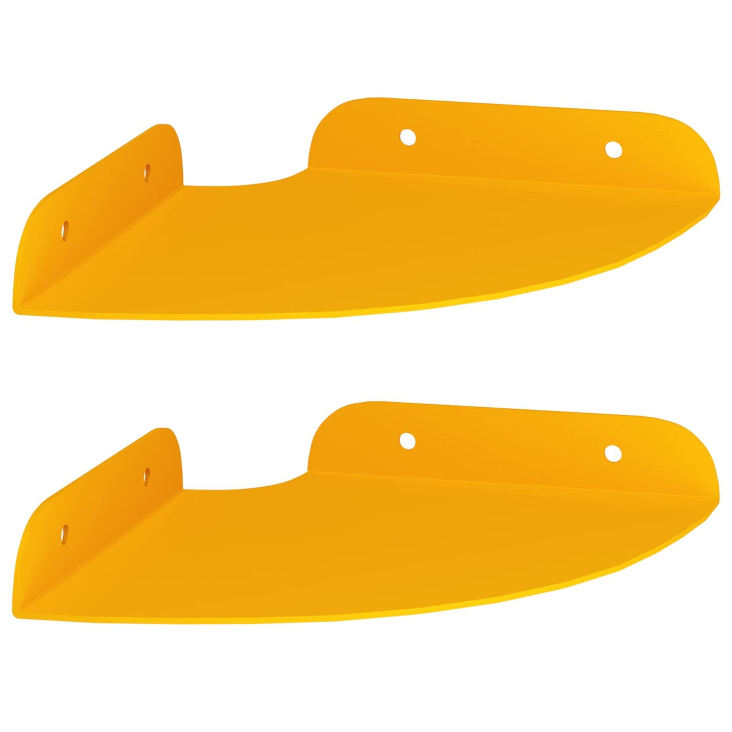 Plūduriuojanti lentyna 2 pcs Garučių geltona 15 x 15 x 2 cm