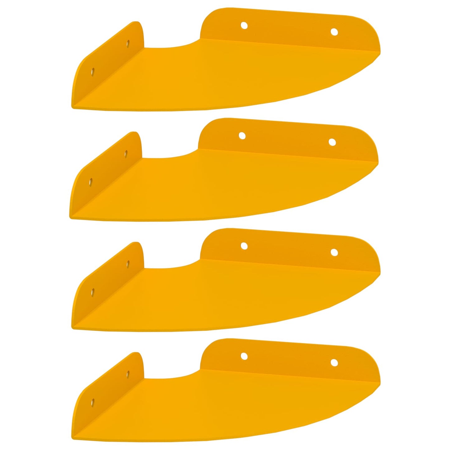 Plūduriuojanti lentyna 4 pcs Garučių geltona 15 x 15 x 2 cm