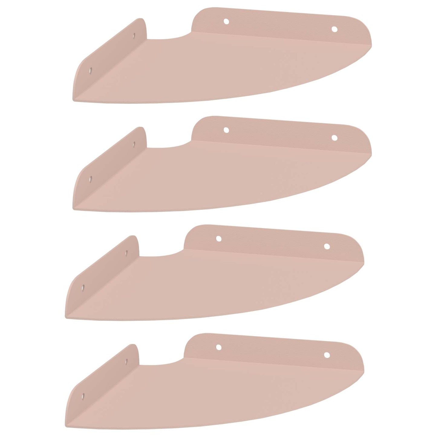 Plūduriuojanti lentyna su lentyna 4 pcs Rožinė 18 x 18 x 2 cm