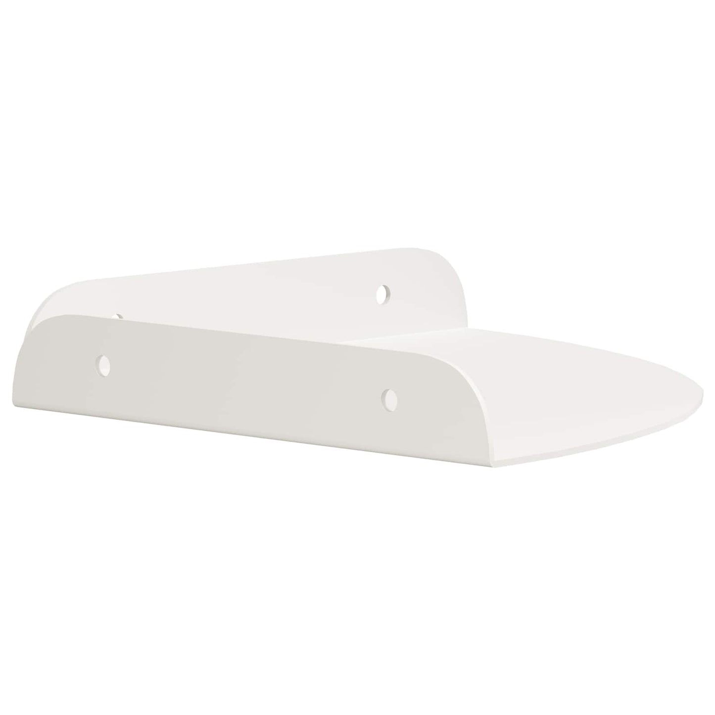 Plūduriuojanti lentyna su lentyna 2 pcs Baltas 18 x 18 x 2 cm