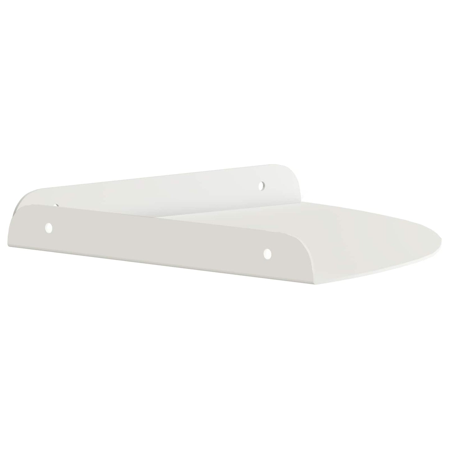 Plūduriuojanti lentyna su lentyna 4 pcs Baltas 24 x 24 x 2 cm