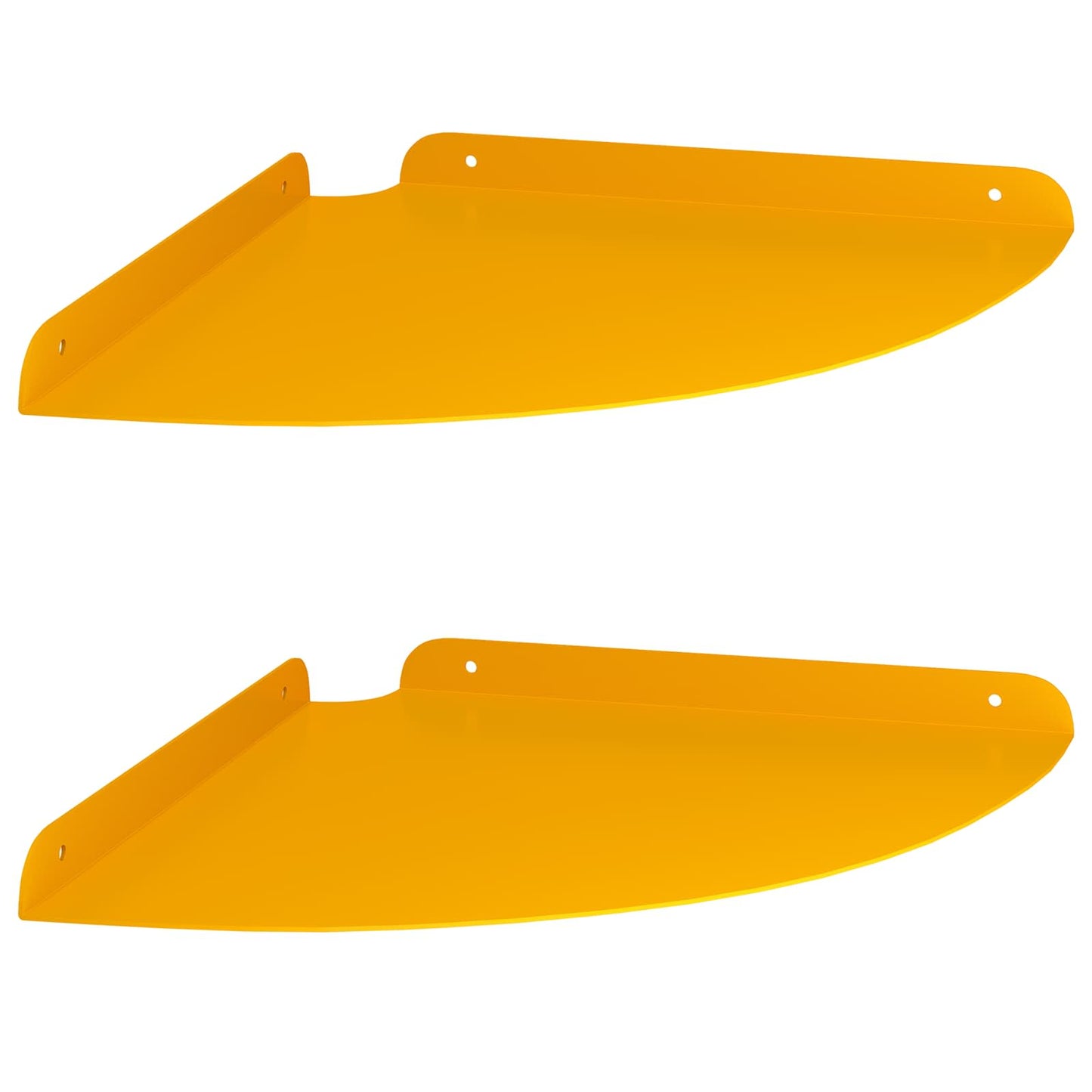 Plūduriuojanti lentyna 2 pcs Garučių geltona 30 x 30 x 2 cm