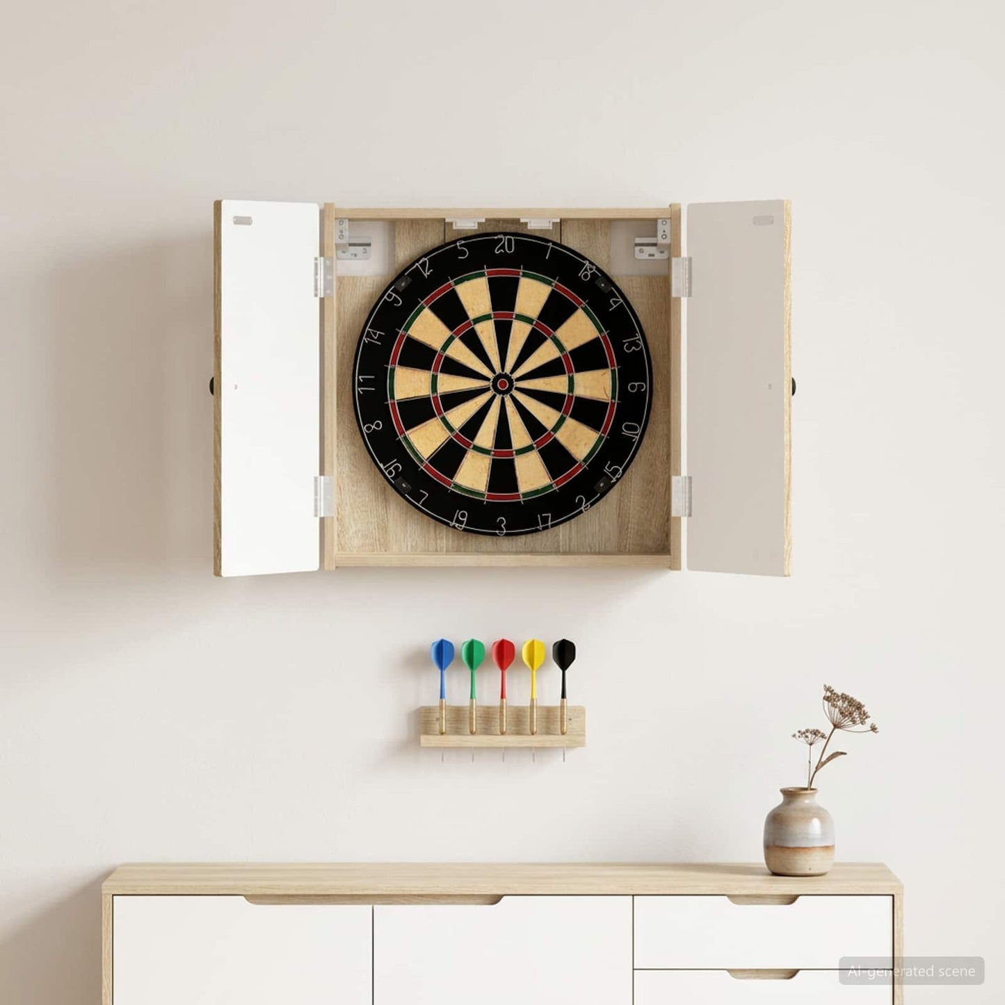 Dartboard spinta EDE Sonoma ąžuolas 52,5 x 10,5 x 53,5 cm