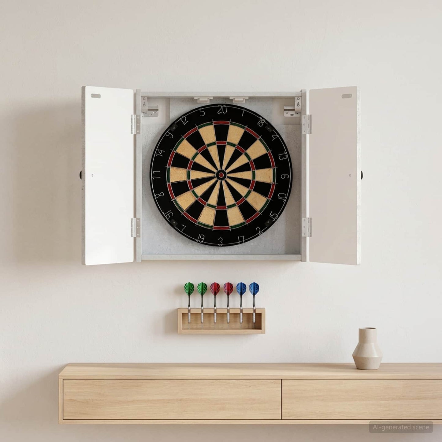 Dartboard spinta BREDA Betono pilka 52,5 x 10,5 x 53,5 cm