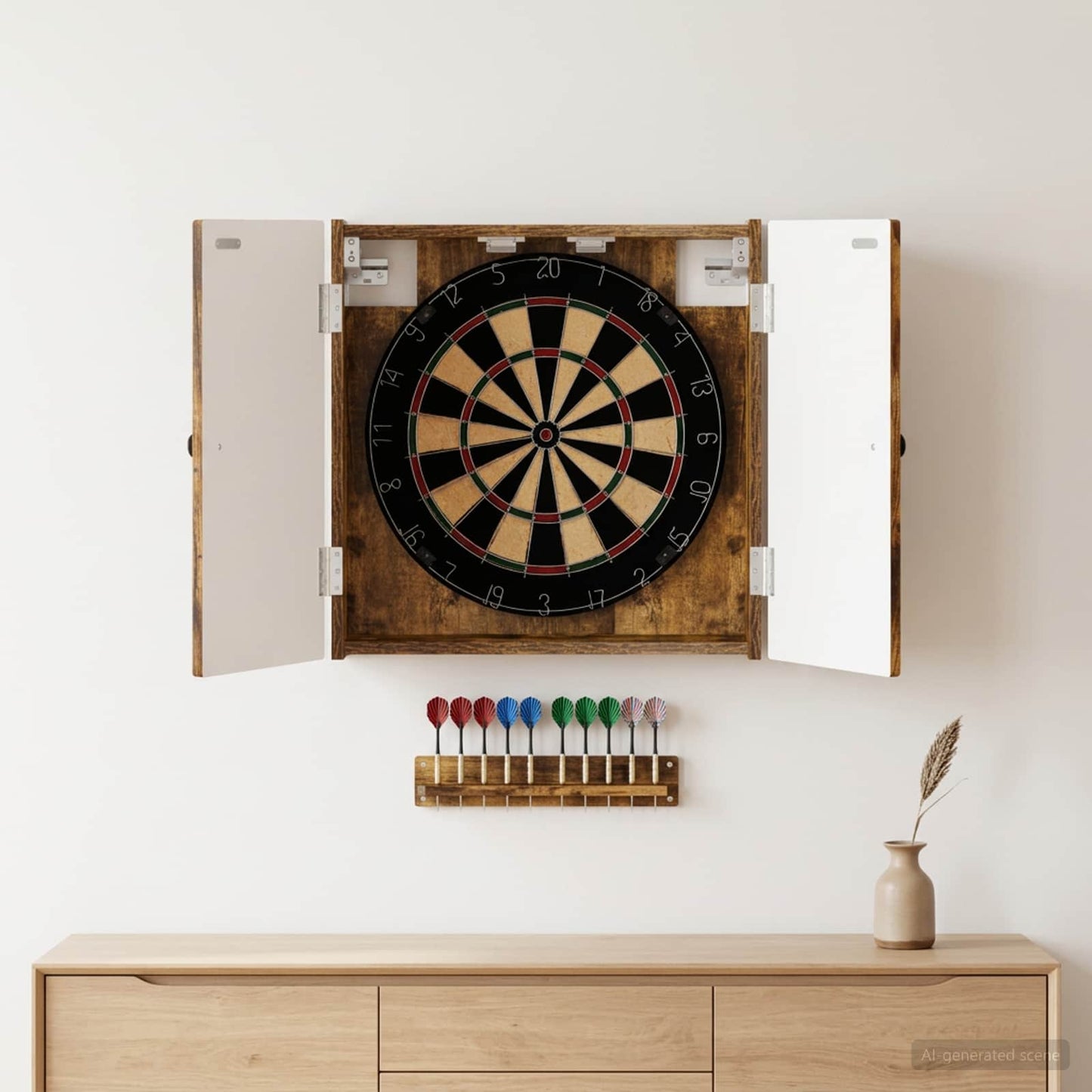 Dartboard spinta EDE Dūminio ąžuolo 52,5 x 10,5 x 53,5 cm