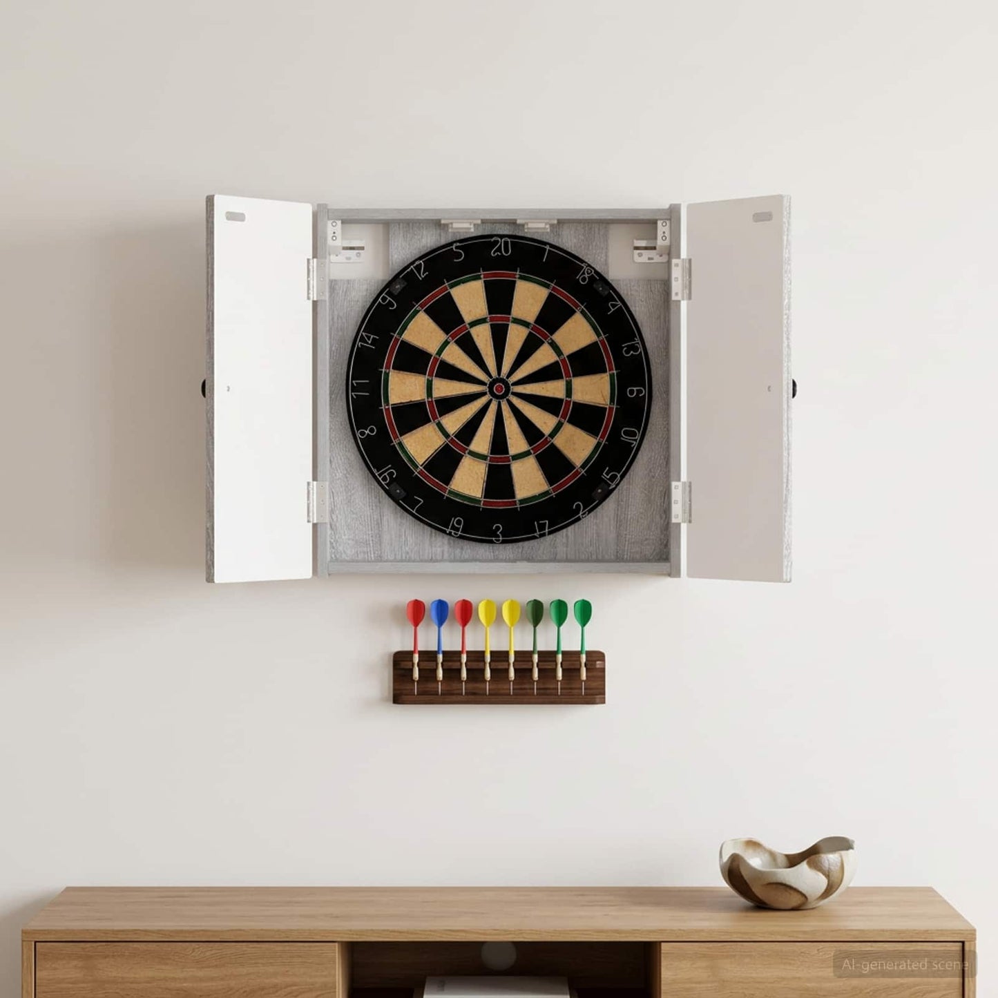 Dartboard spinta EDE Pilka Sonoma 52,5 x 10,5 x 53,5 cm