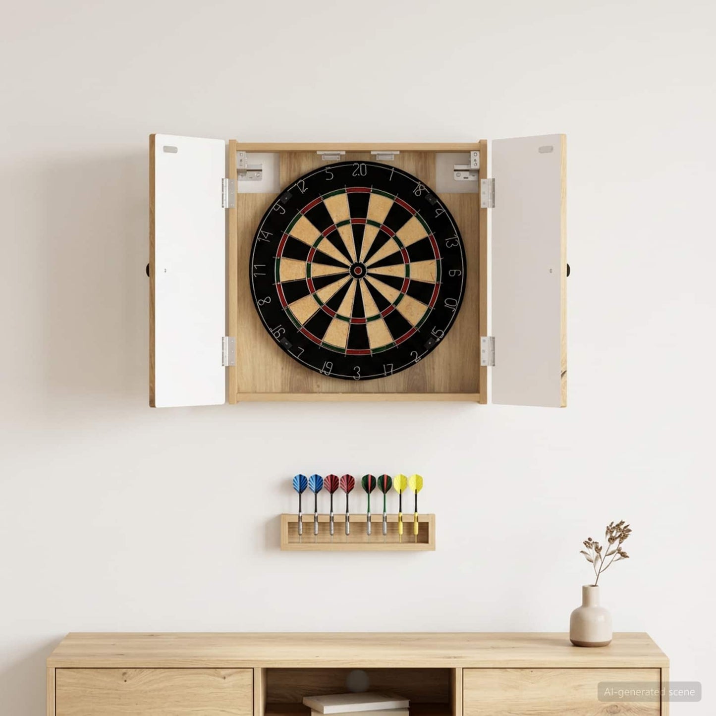 Dartboard spinta BREDA Artisano ąžuolo 52,5 x 10,5 x 53,5 cm