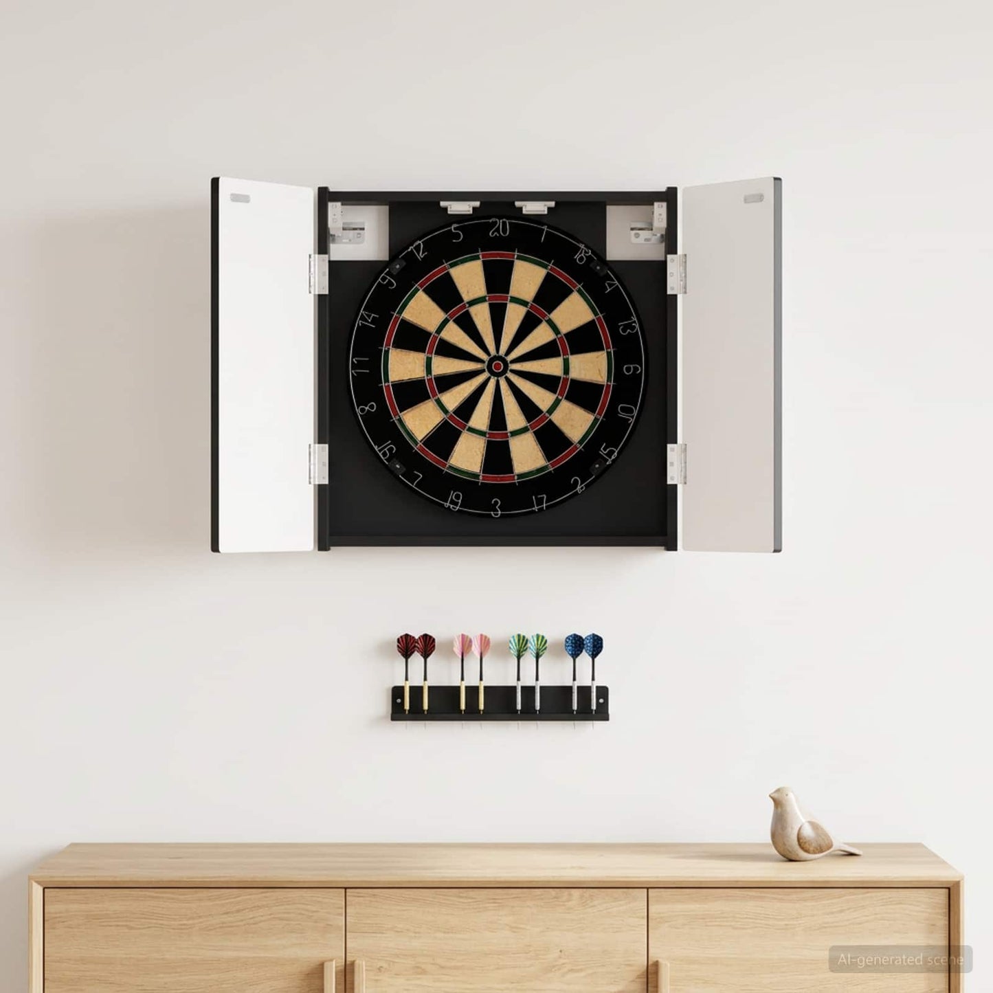 Dartboard spinta ALKMAAR Juoda 52,5 x 10,5 x 53,5 cm