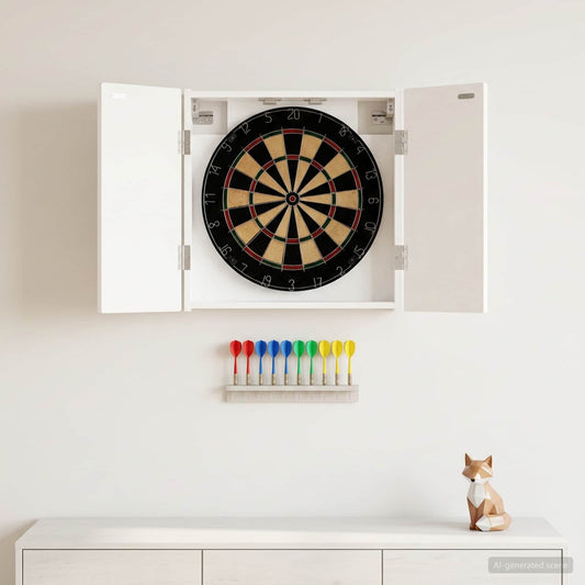 Dartboard spinta DELFT Itin blizgi balta 52,5 x 10,5 x 53,5 cm