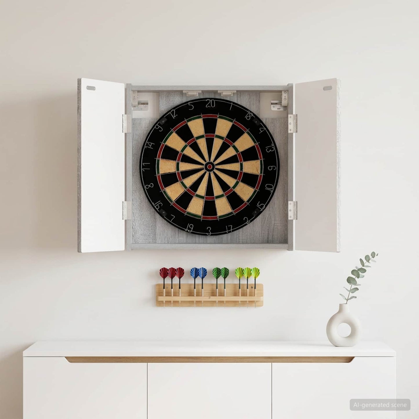 Dartboard spinta DELFT Pilka Sonoma 52,5 x 10,5 x 53,5 cm