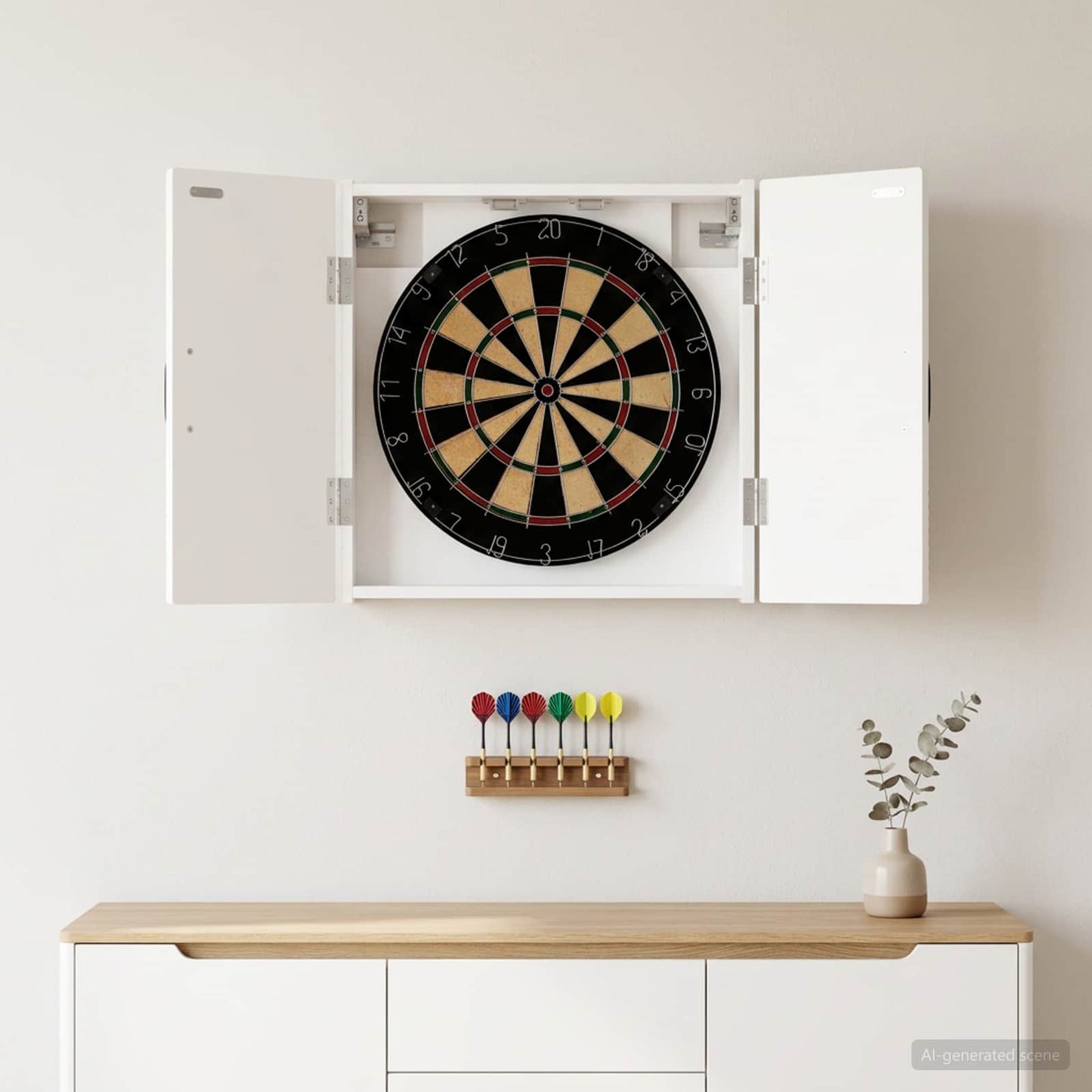 Dartboard spinta HAARLEM Balta 52,5 x 10,5 x 53,5 cm