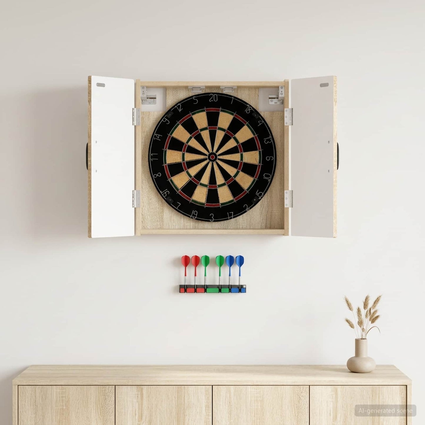 Dartboard spinta HAARLEM Sonoma ąžuolas 52,5 x 10,5 x 53,5 cm