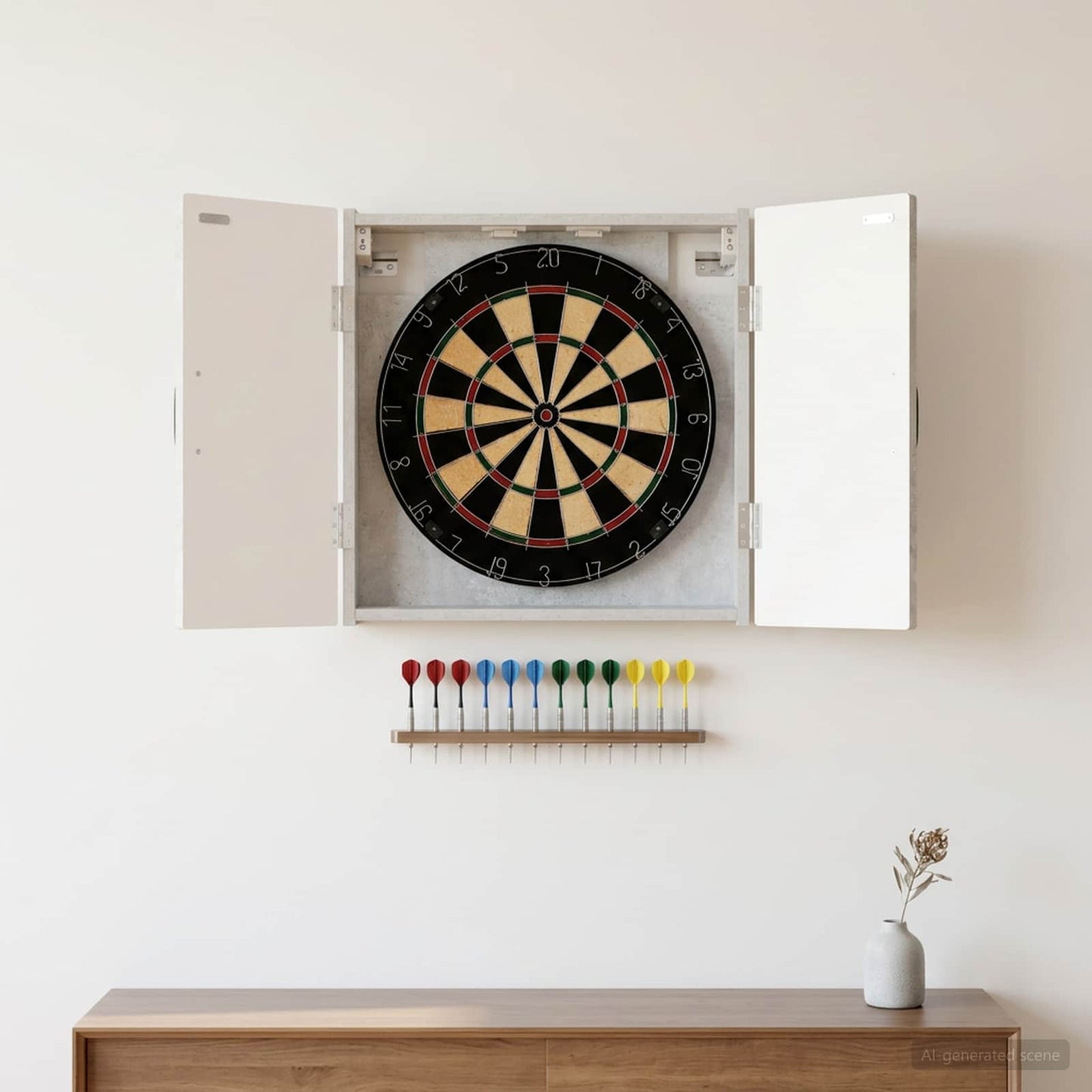 Dartboard spinta HOORN Betono pilka 52,5 x 10,5 x 53,5 cm