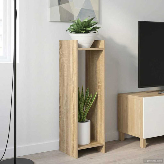 Augalų stovas su lentyna 2 pcs Sonoma ąžuolas 30 x 30 x 100 cm