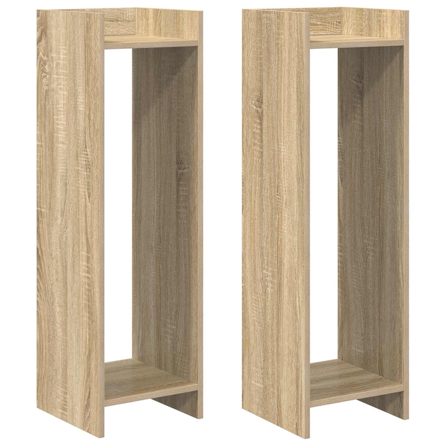 Augalų stovas su lentyna 2 pcs Sonoma ąžuolas 30 x 30 x 100 cm
