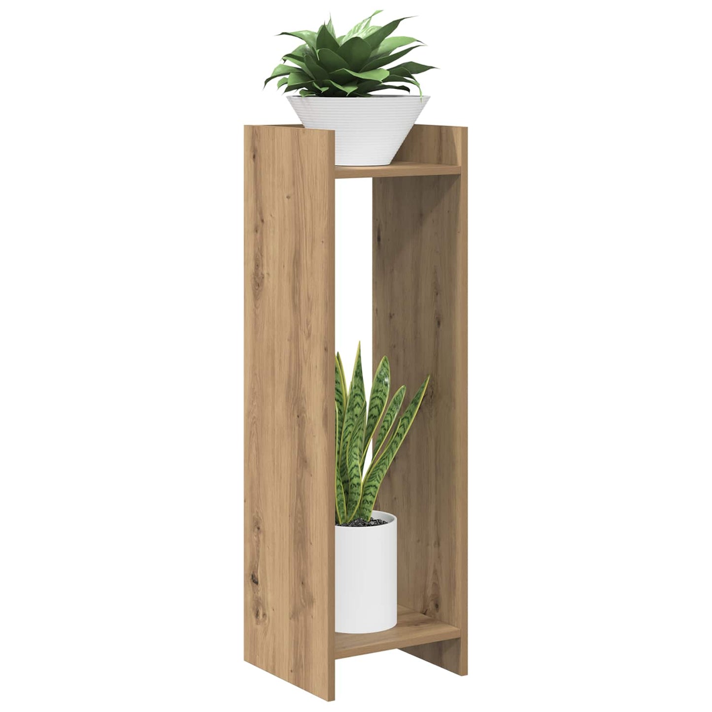 Augalų stovas su lentyna 2 pcs Amatinė Ąžuolas 30 x 30 x 100 cm