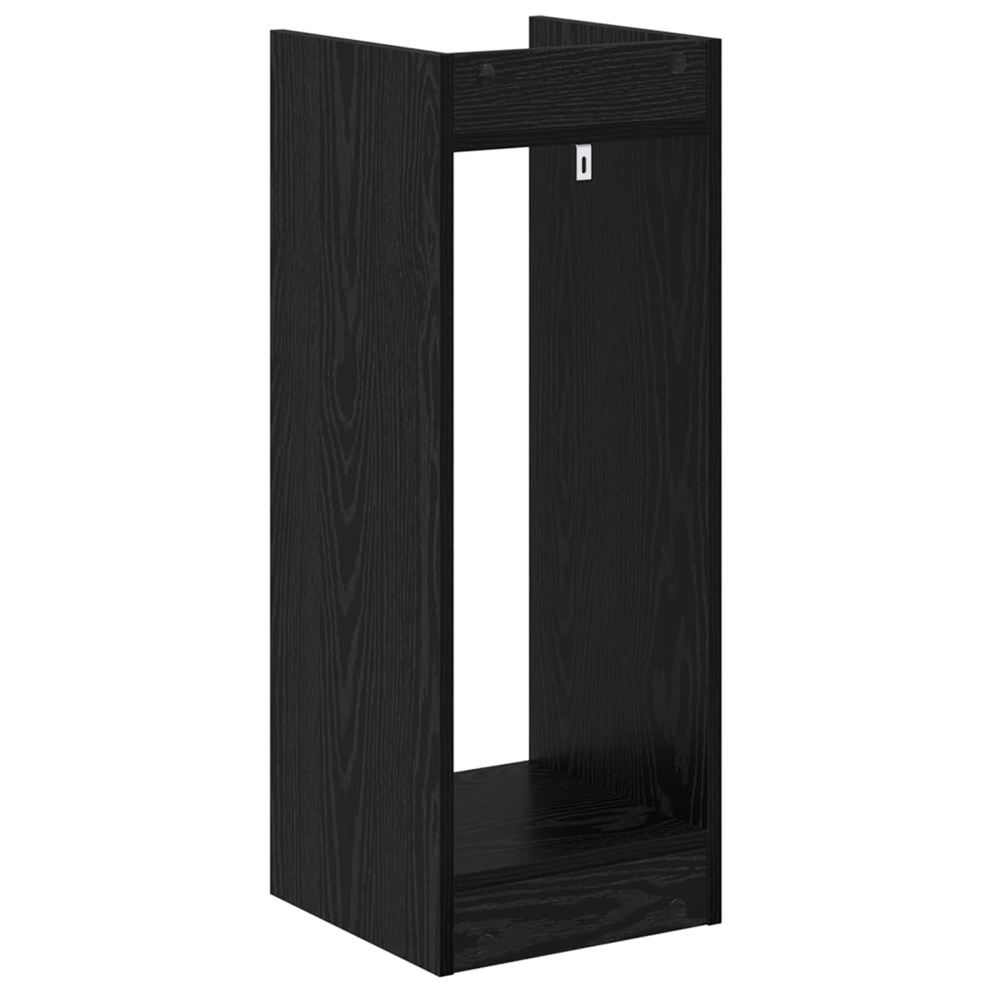 Augalų stovas su lentyna 2 pcs Juodas Ąžuolas 30 x 30 x 80 cm