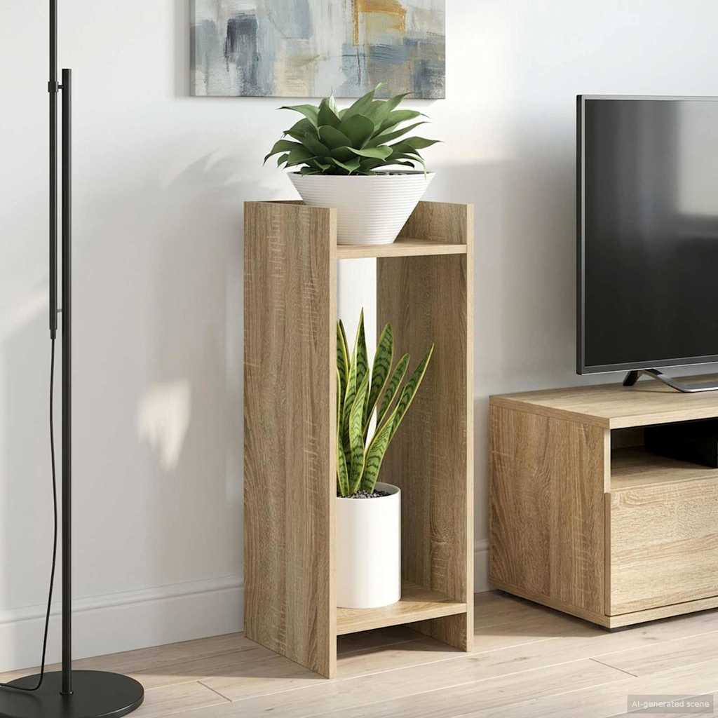 Augalų stovas su lentyna 2 pcs Sonoma ąžuolas 30 x 30 x 80 cm