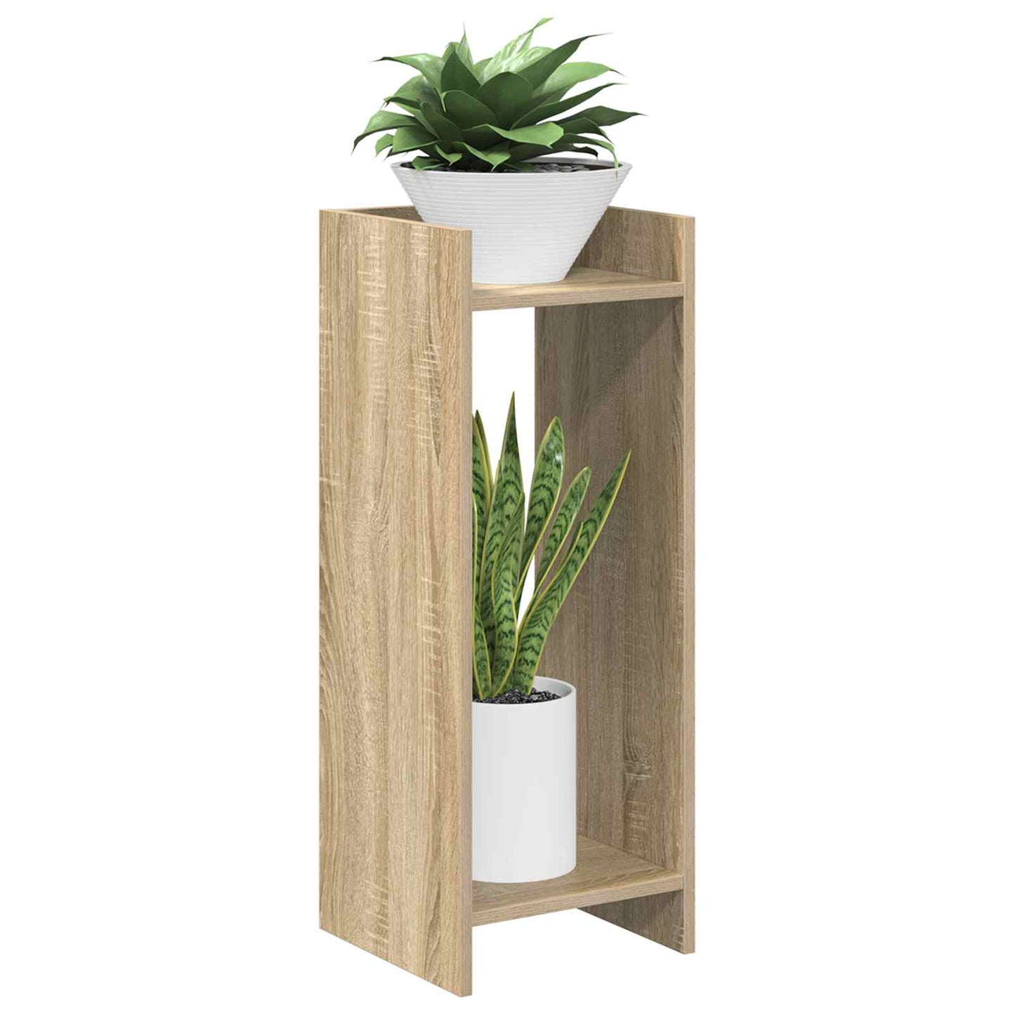 Augalų stovas su lentyna 2 pcs Sonoma ąžuolas 30 x 30 x 80 cm