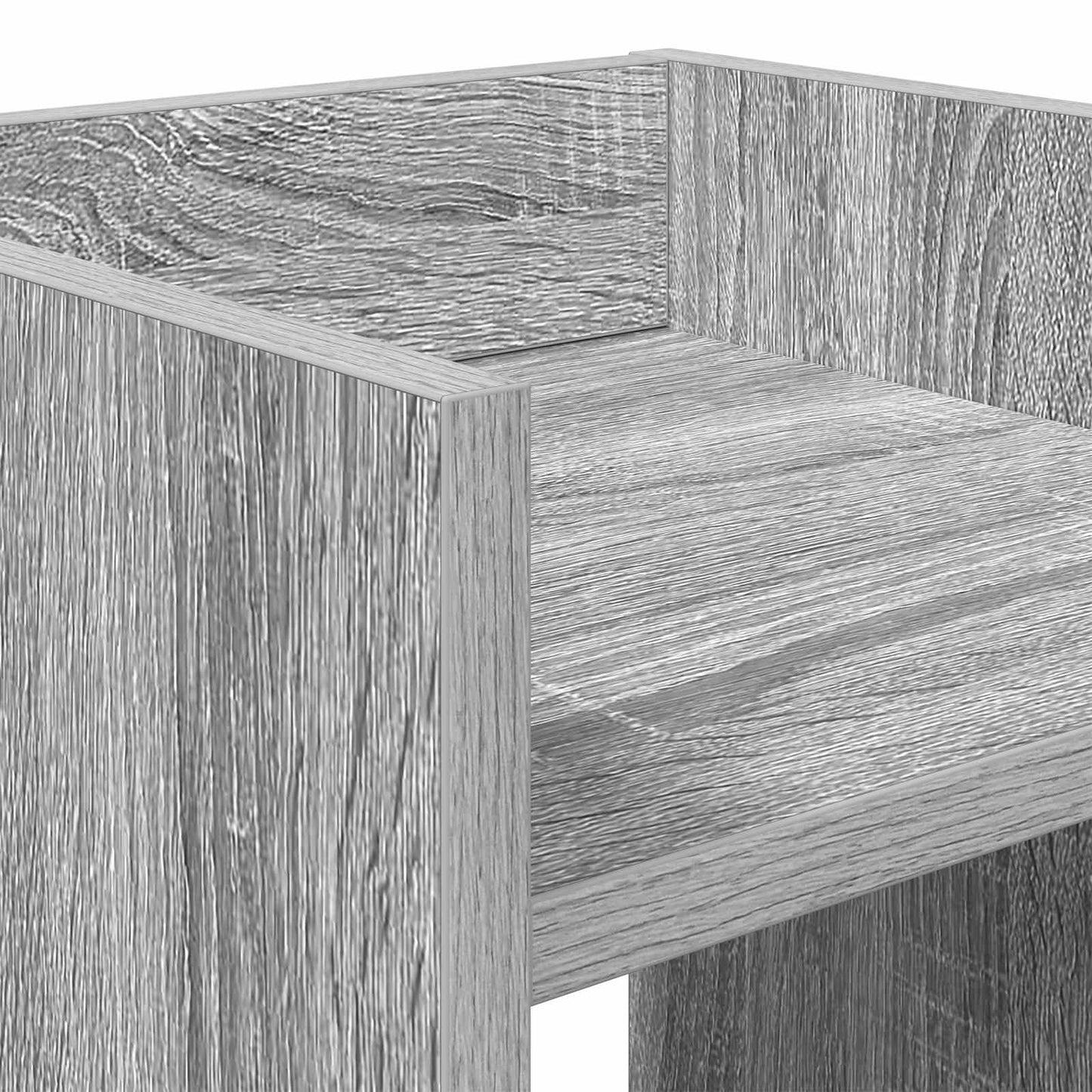 Augalų stovas su lentyna 2 pcs Pilka Sonoma 30 x 30 x 80 cm