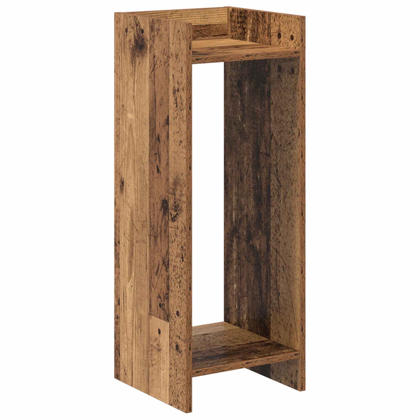 Augalų stovas su lentyna 2 pcs Senas medis 30 x 30 x 80 cm
