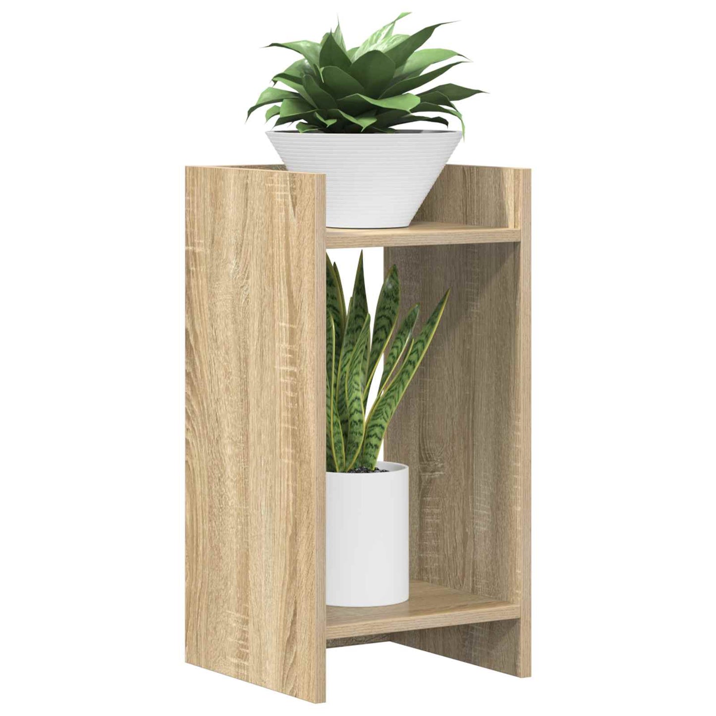 Augalų stovas su lentyna 2 pcs Sonoma ąžuolas 30 x 30 x 60 cm