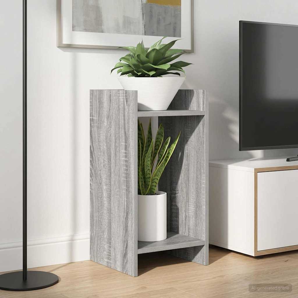 Augalų stovas su lentyna 2 pcs Pilka Sonoma 30 x 30 x 60 cm