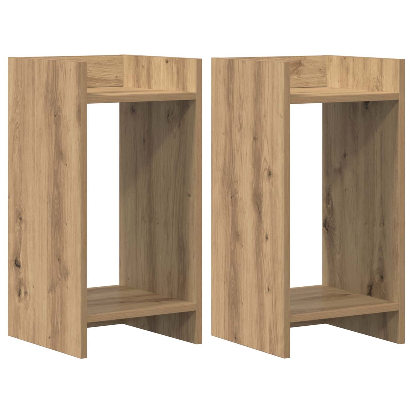 Augalų stovas su lentyna 2 pcs Amatinė Ąžuolas 30 x 30 x 60 cm