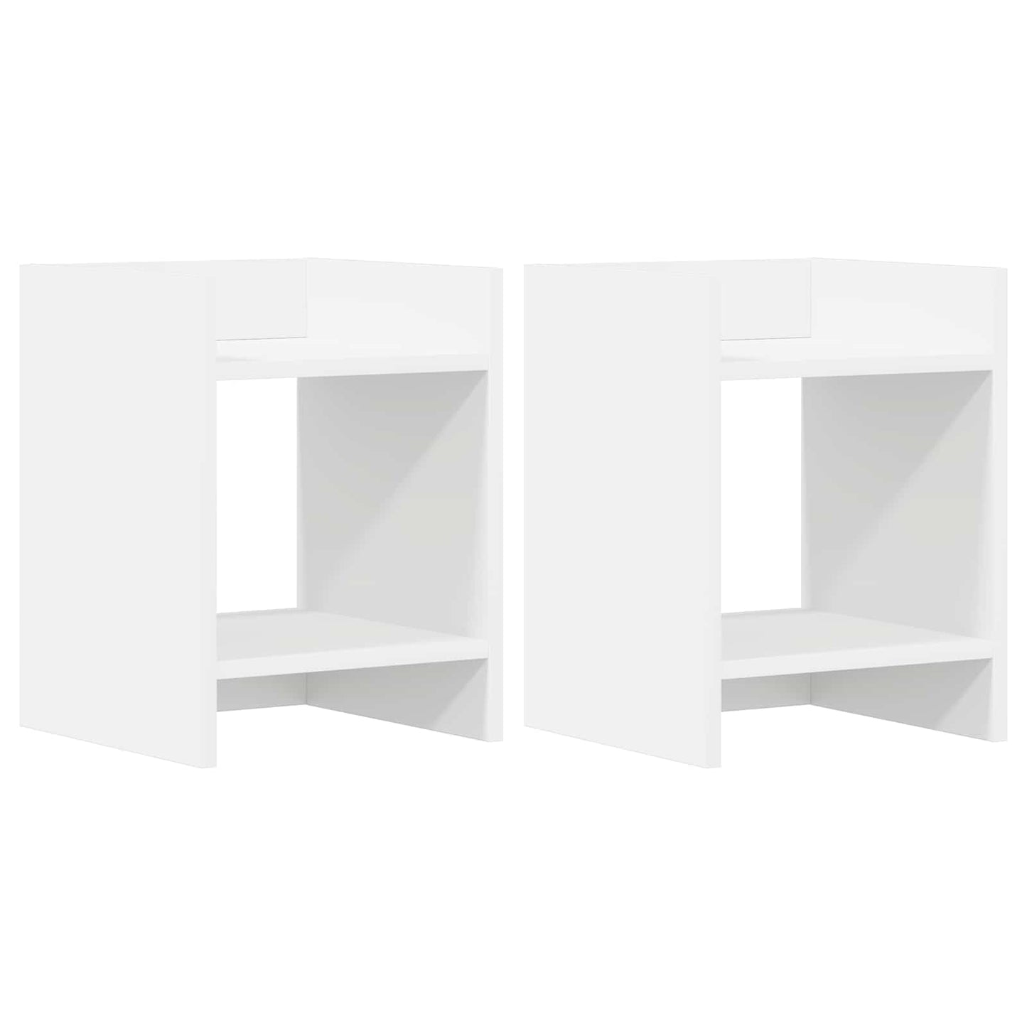 Augalų stovas 2 pcs Baltas 30 x 30 x 40 cm Dirbtinė mediena