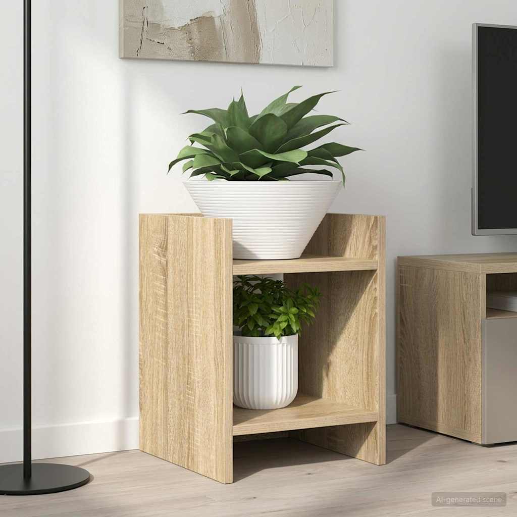 Augalų stovas su lentyna 2 pcs Sonoma ąžuolas 30 x 30 x 40 cm