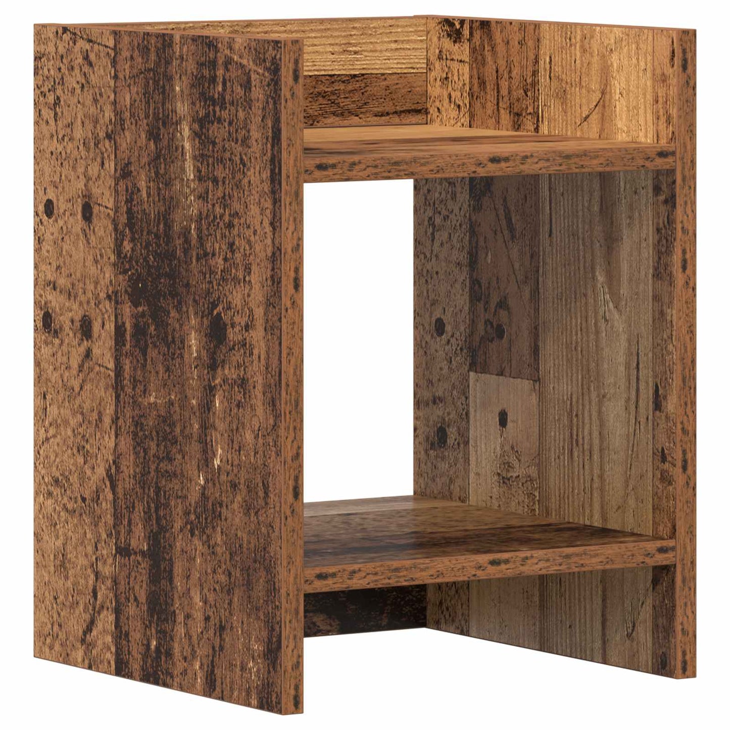 Augalų stovas su lentyna 2 pcs Senas medis 30 x 30 x 40 cm