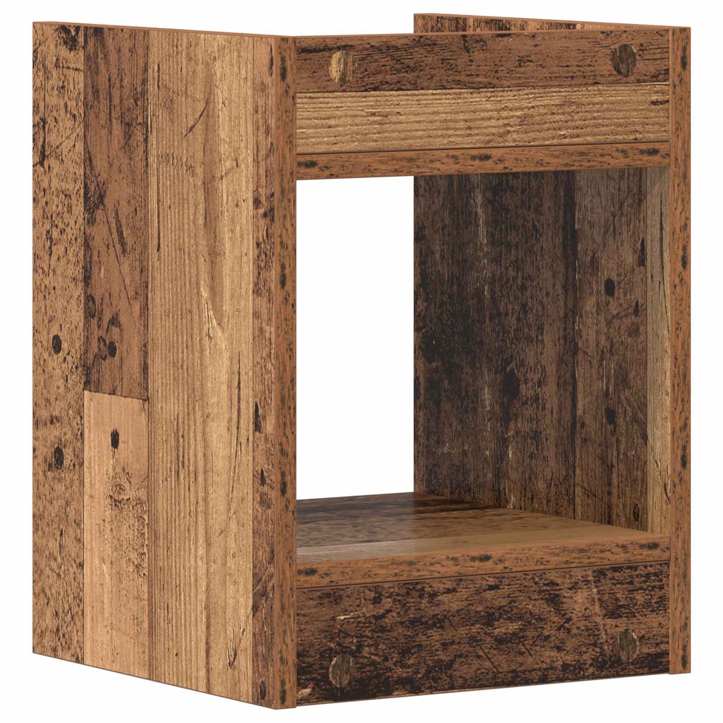 Augalų stovas su lentyna 2 pcs Senas medis 30 x 30 x 40 cm