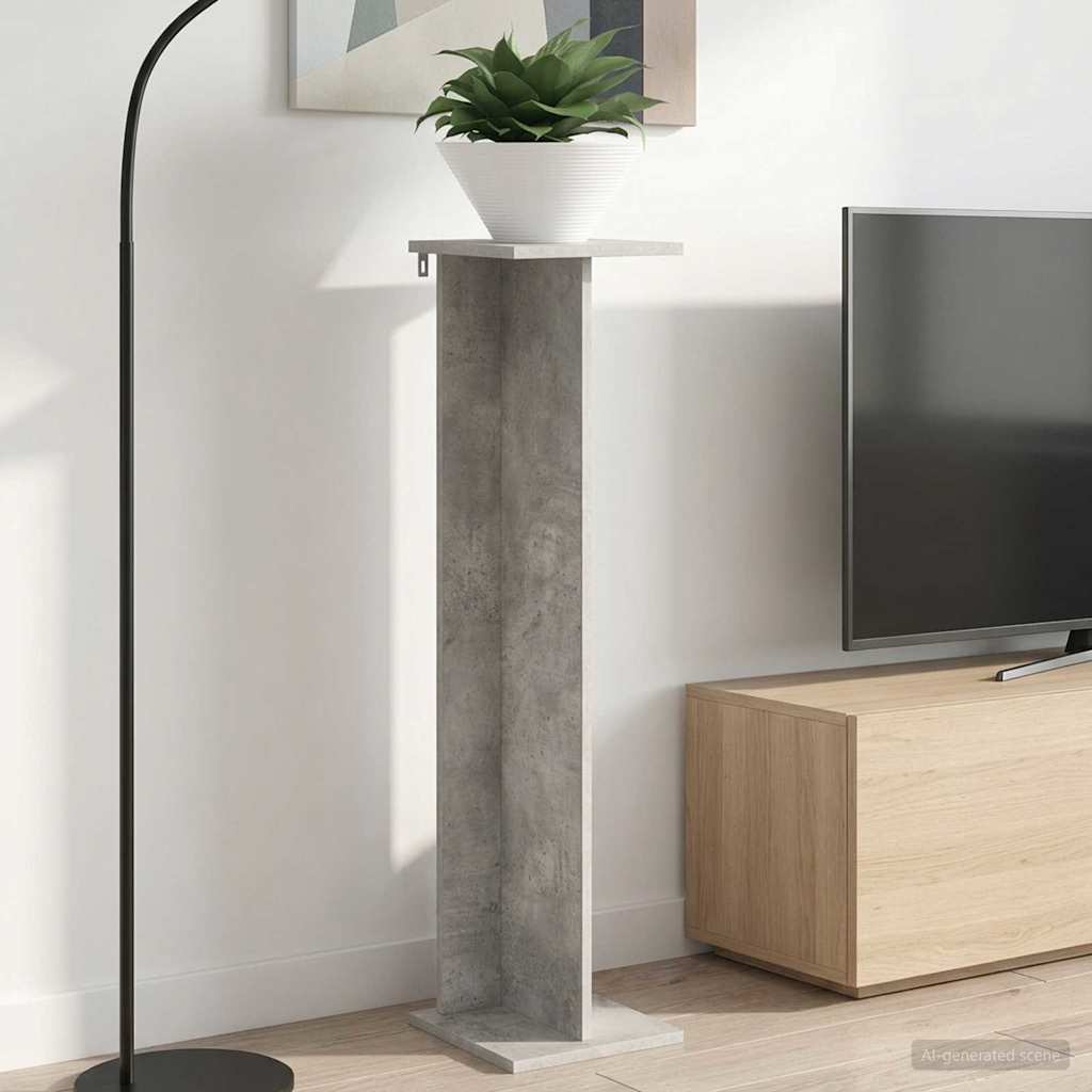 Augalų stovas Betono Pilka 25 x 25,5 x 100,5 cm