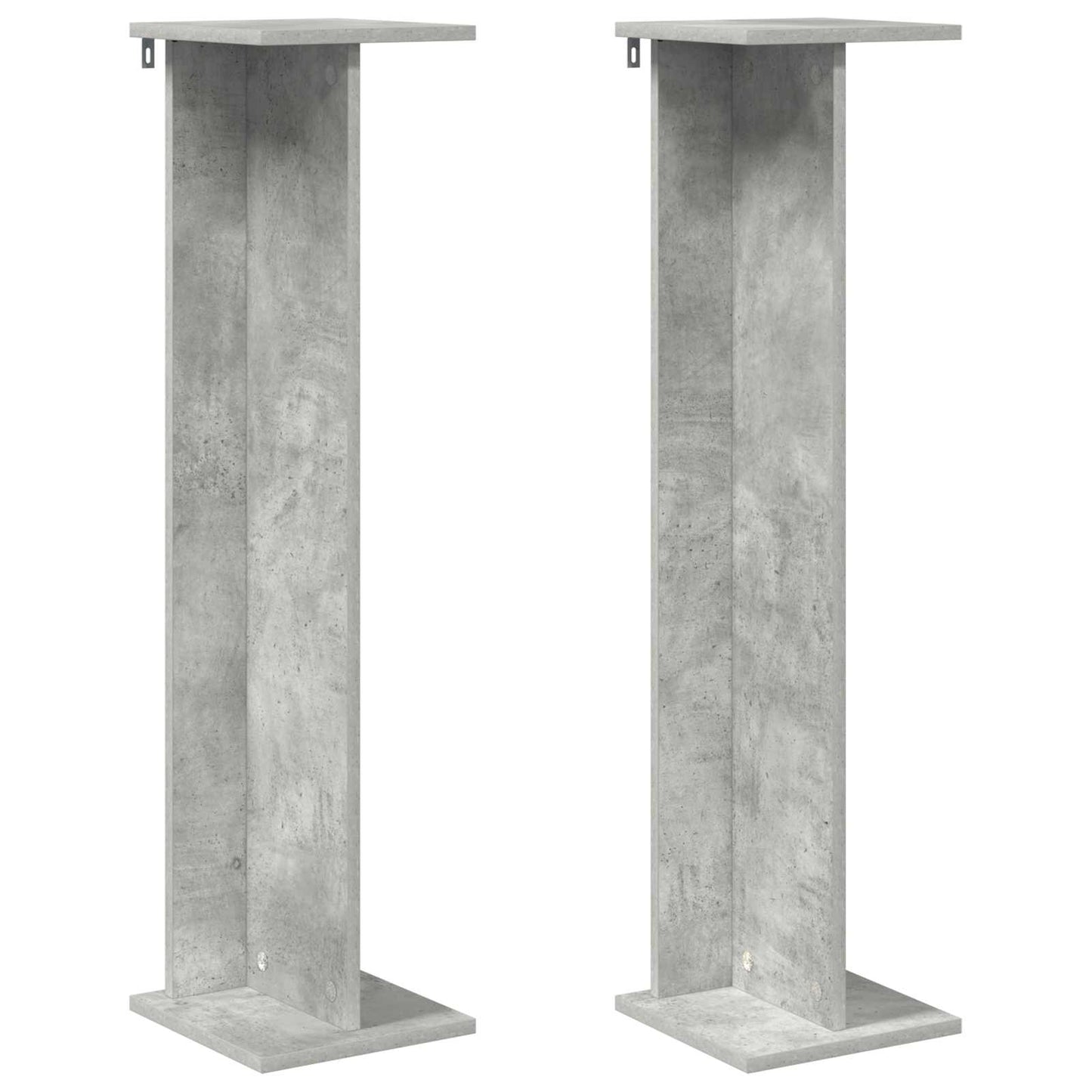 Augalų stovas 2 pcs Betono Pilka 25 x 25,5 x 100,5 cm